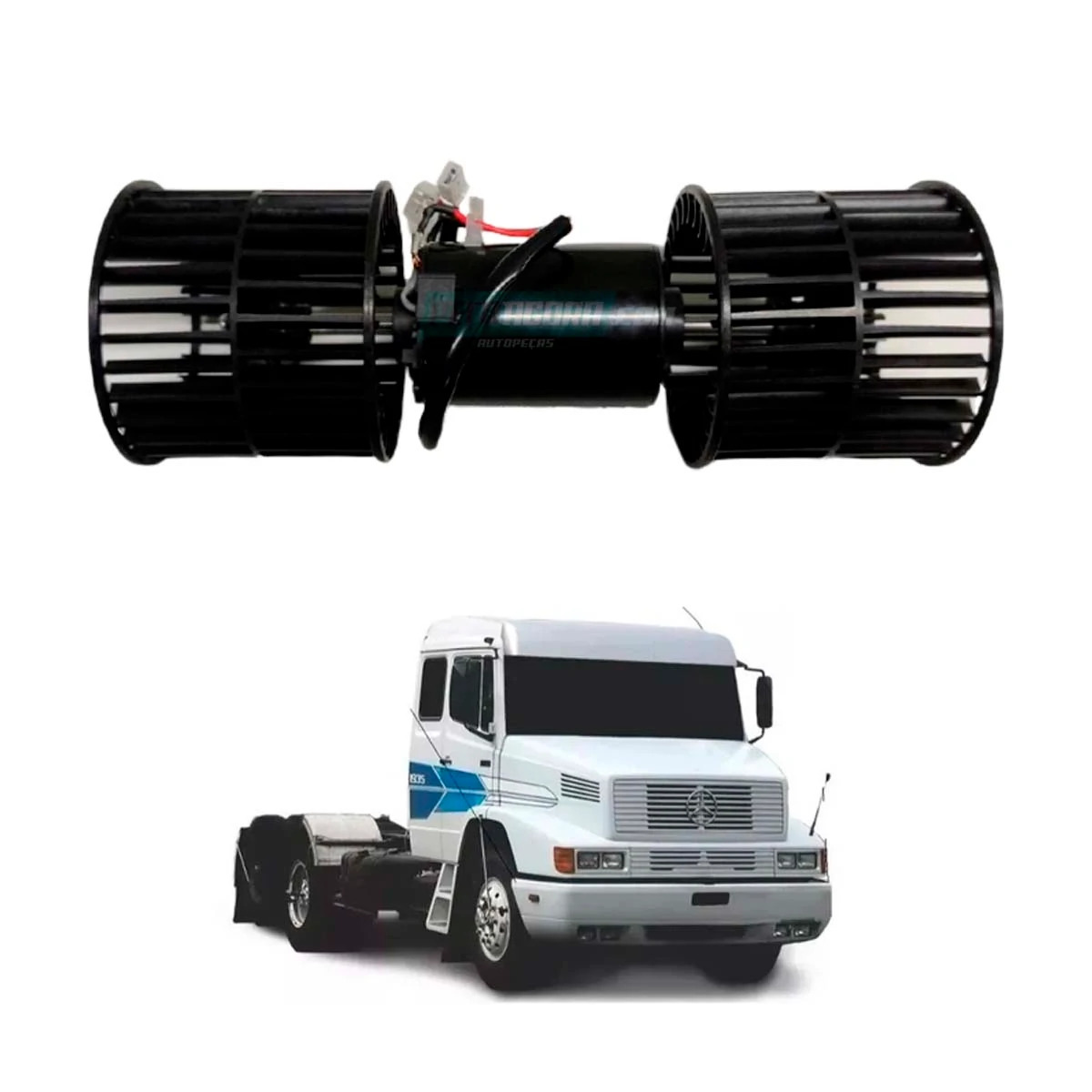 MOTOR VENTILADOR INTERNO INTERCLIMA 24V MB 1625 1630 1935 1941 2635 O371 O400  (