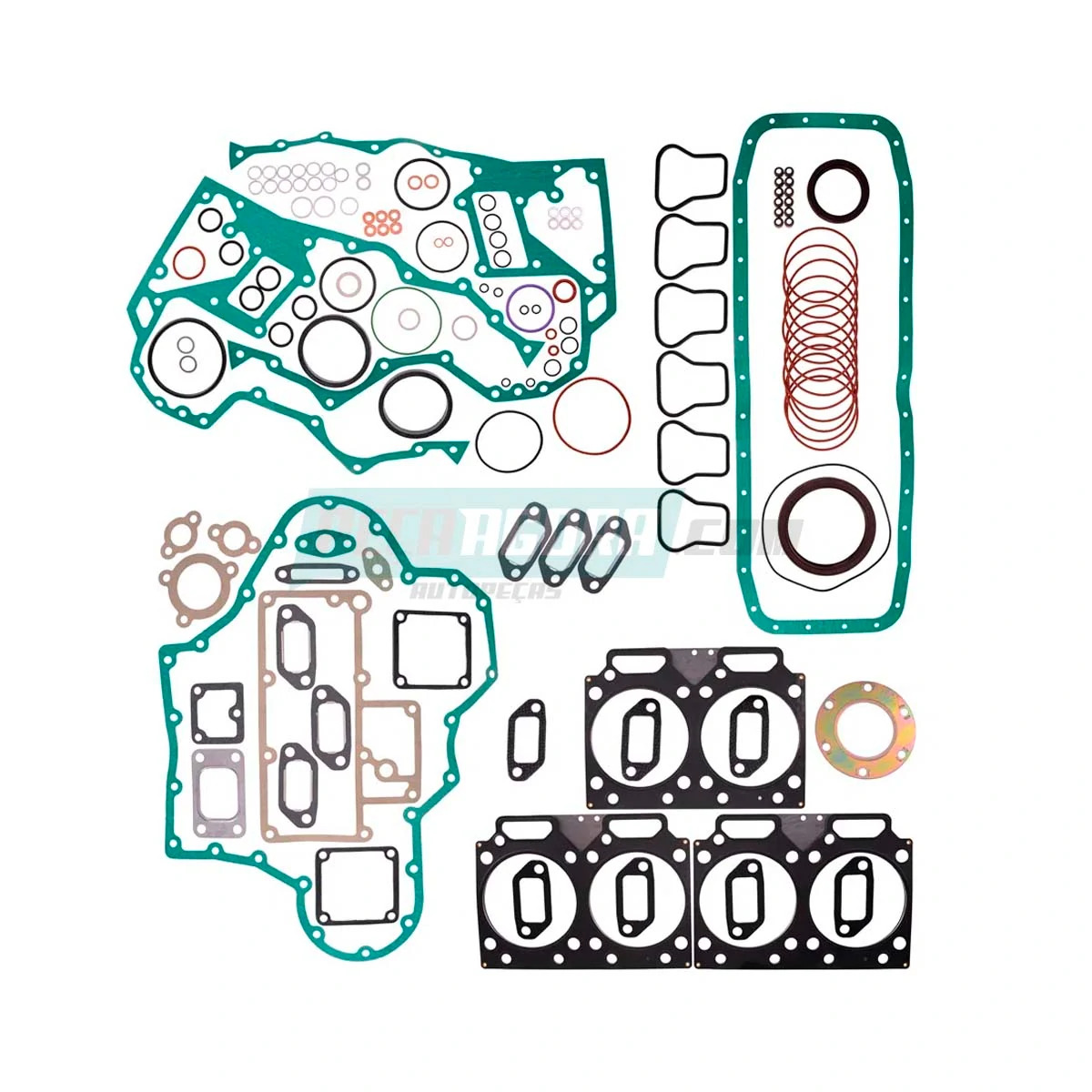 JOGO JUNTA MOTOR MWM X12 4 CIL SERIE ACTEON S/RETENTOR VW AGRALE VOLARE V8 W8 W9