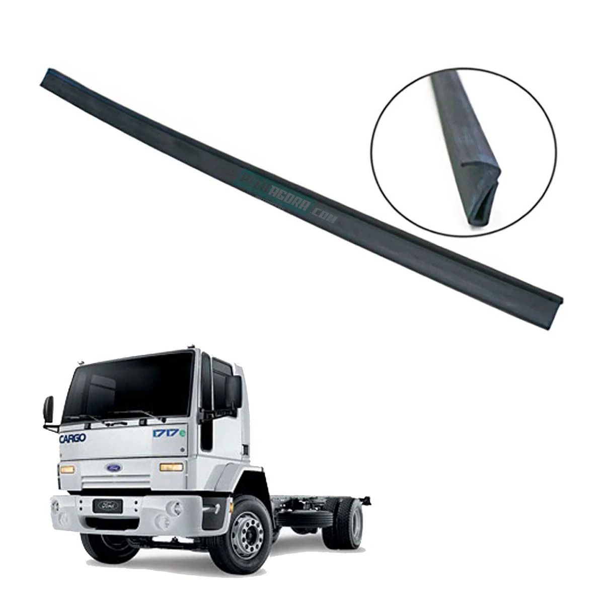 GUARNICAO INFERIOR CANALETA VIDRO PORTA FORD CARGO 1317 1717 1722 1731 2631 1316