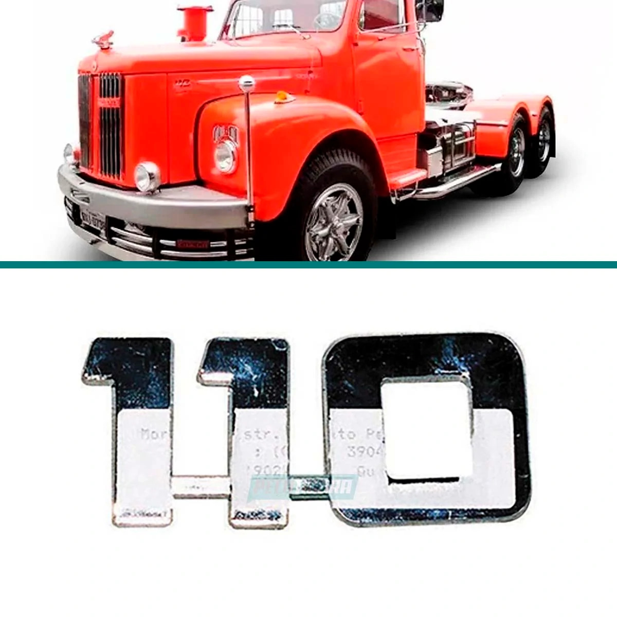 EMBLEMA 110 PARA SCANIA 110 CROMADO (190220-V3652)