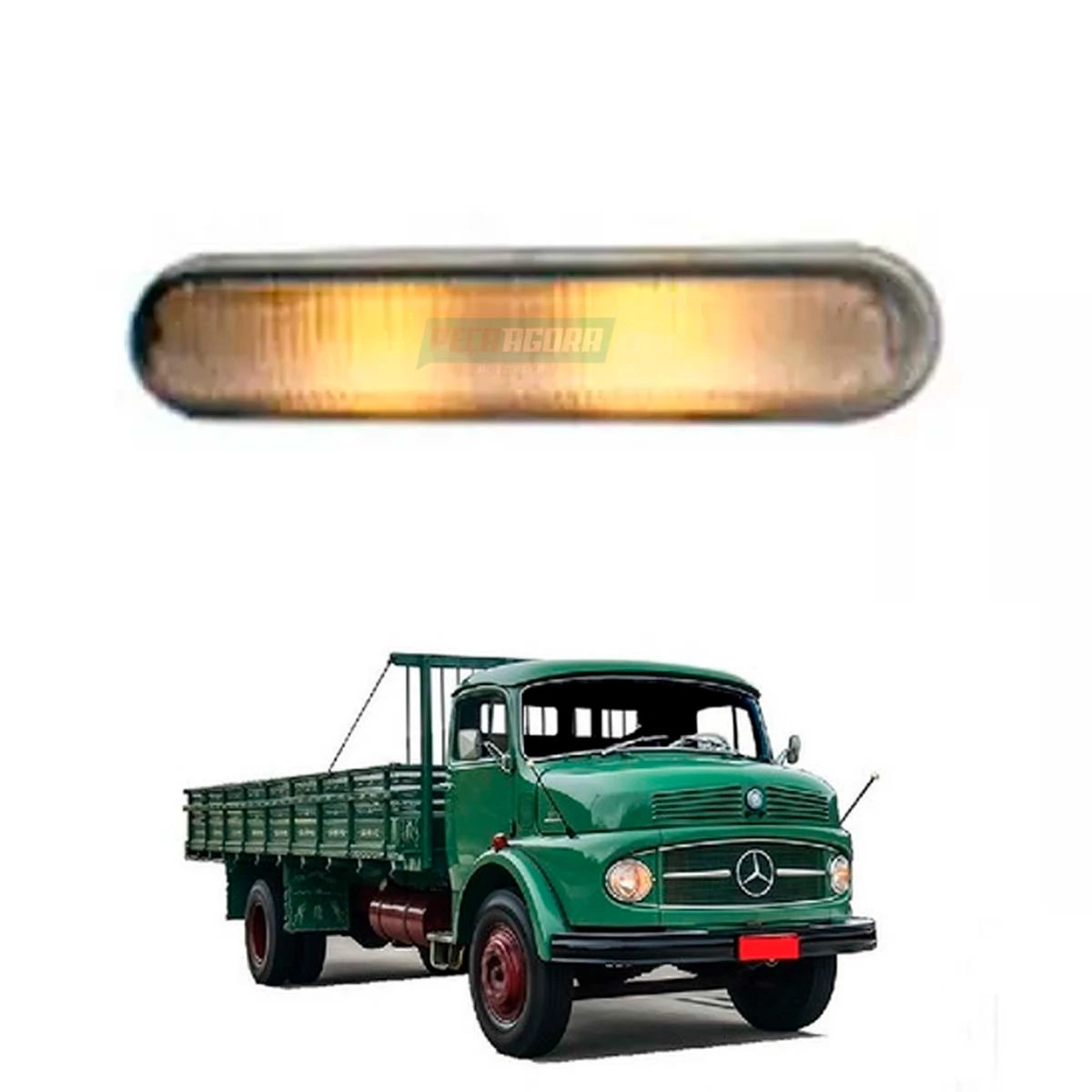 LANTERNA TETO INTERNO MB 1113 CABINE BAIXA ORIGINAL IAM (240036)