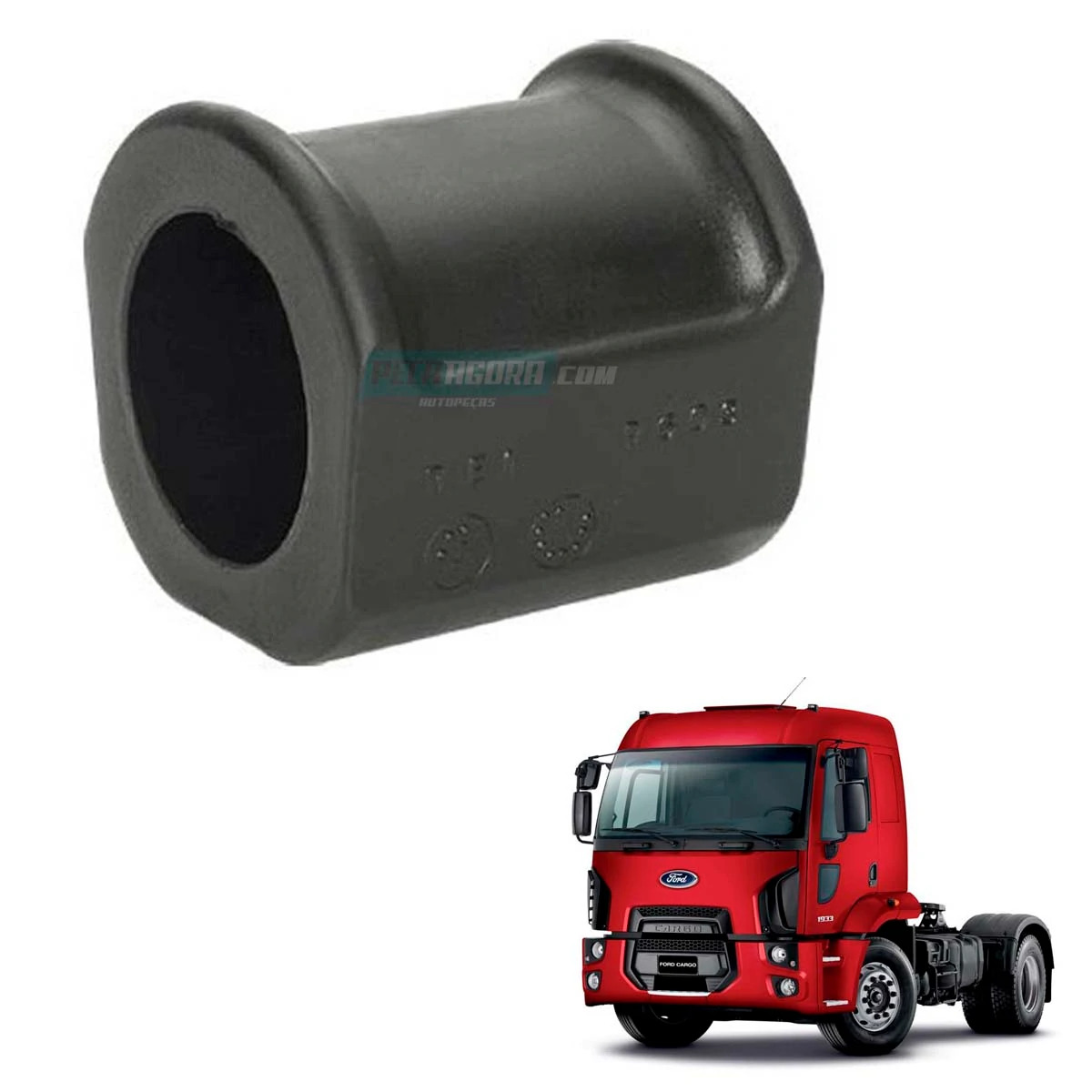 BUCHA BARRA ESTABILIZADORA DIANTEIRA FORD NOVO CARGO 1317 4X2 1319 4X2 1517 4X2 