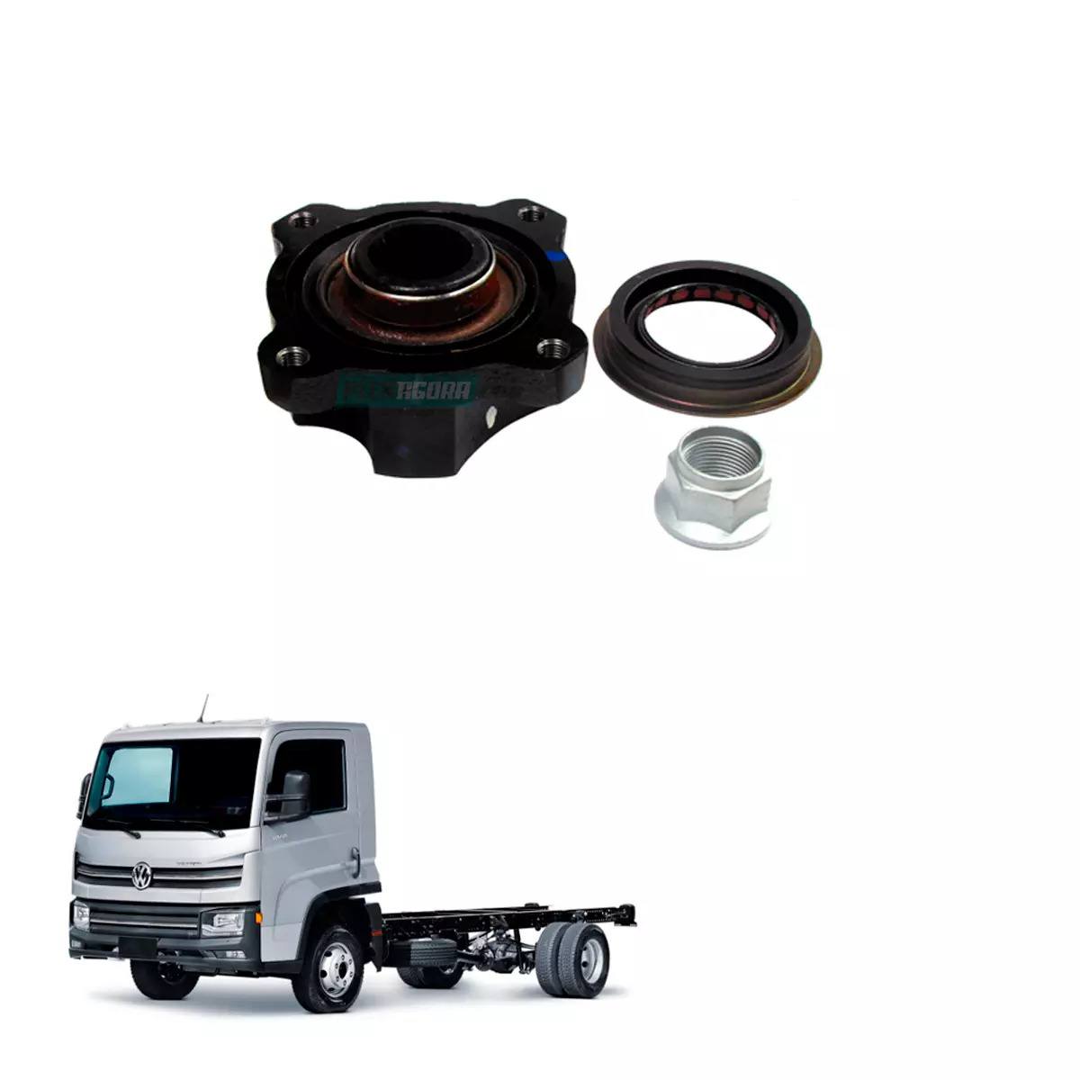 FLANGE DIFERENCIAL VW 10.5 COM LUVA CAMINHAO NOVO DELIVERY 6160 4150 4160 ANO 20