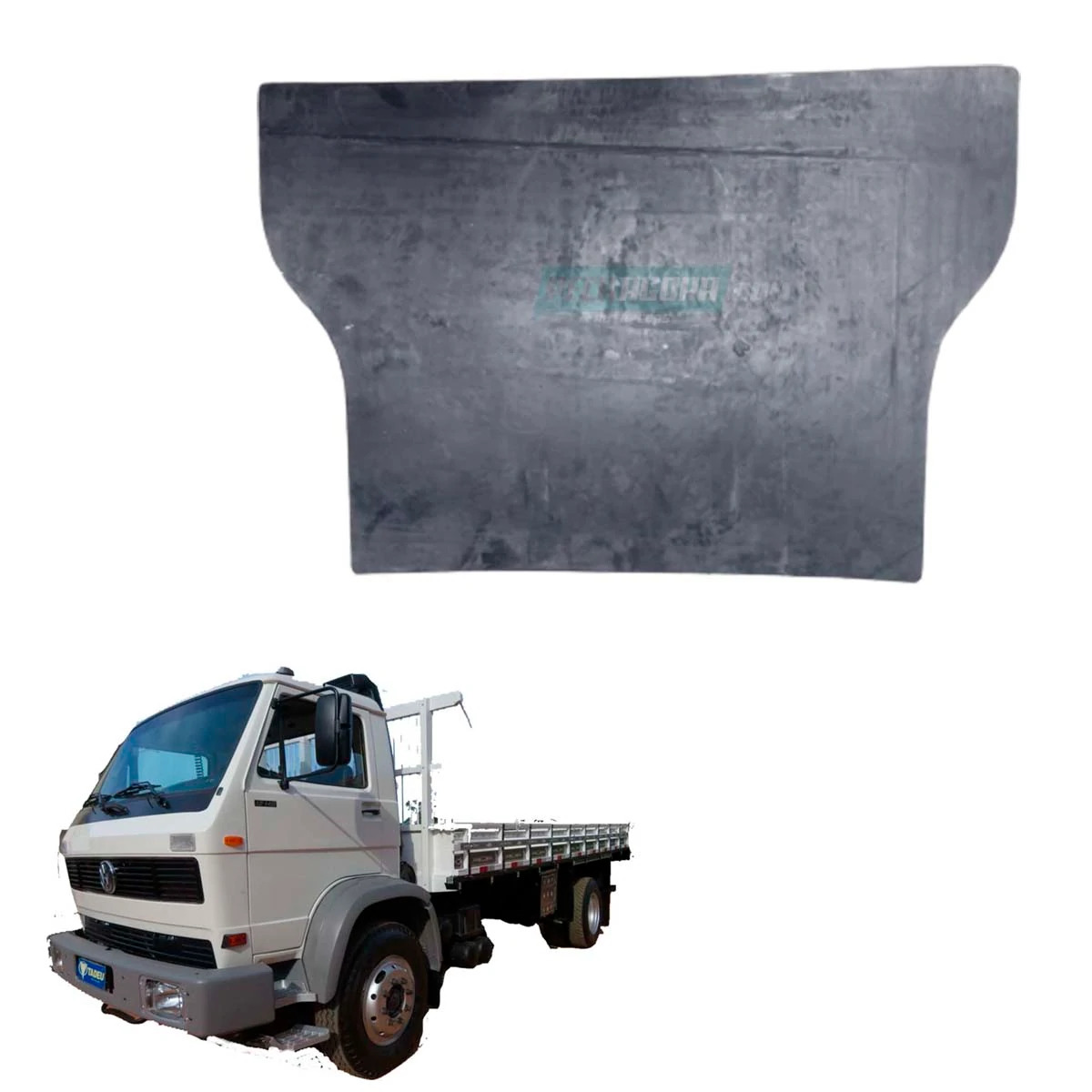 PARABARRO 660X450MM PRETO LISO SEM PINTURA VW 14200 12140H 14150 14220 16170 162