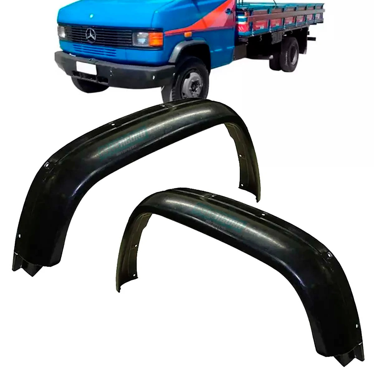 PAR PARALAMA CABINE CAMINHAO MB 709 710 912 914 FIBRA PRETO (K.6888800006-688880