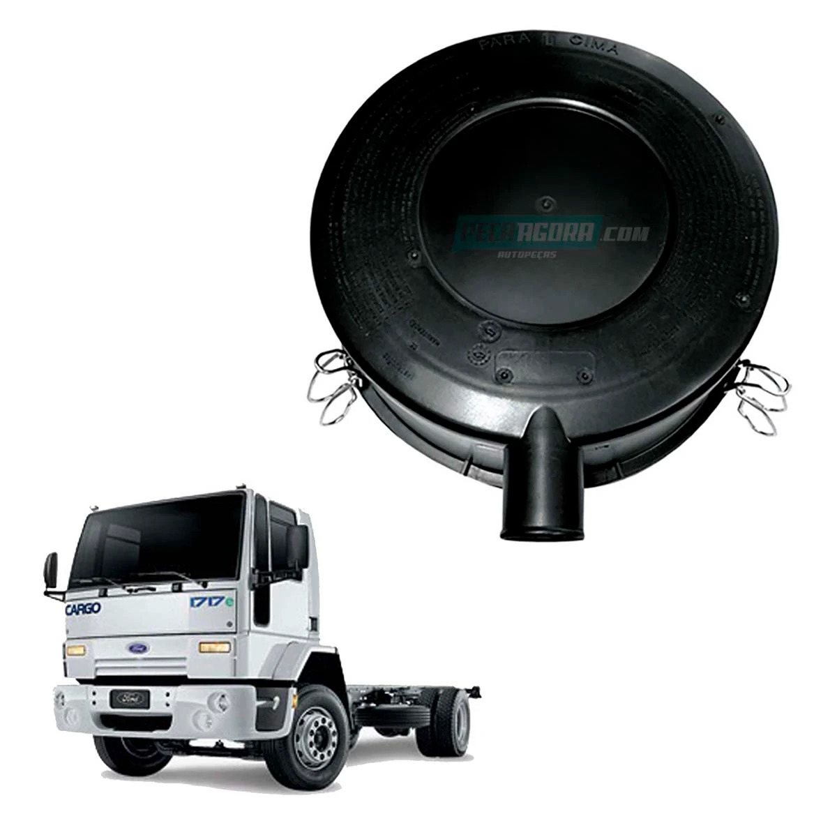 TAMPA FILTRO DE AR FORD CARGO 1317E 1517E 1717E 2005 A 2011 1617 1215 1415 (2C45