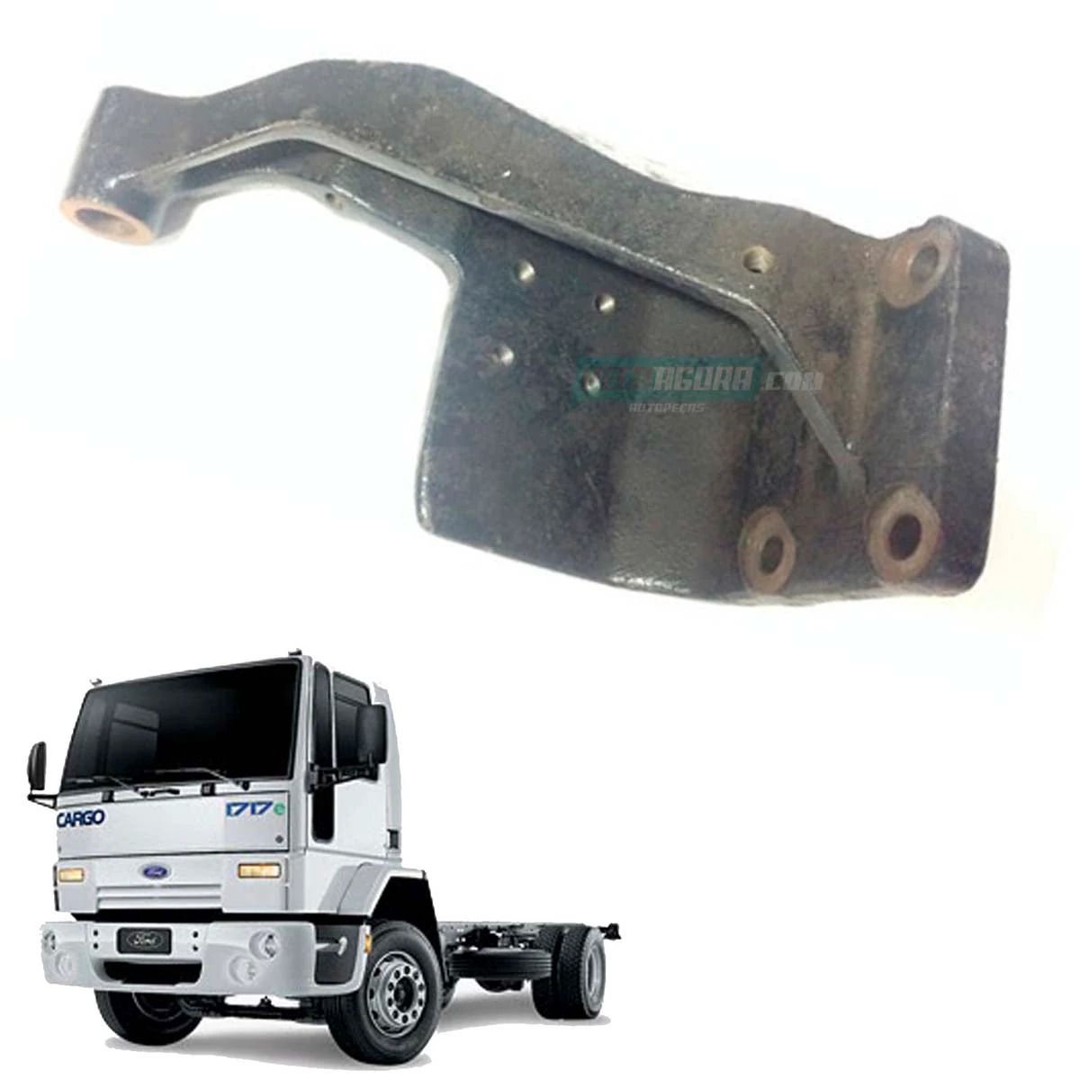 SUPORTE ALAVANCA CAMBIO FORD CARGO 1215 1415 1617 1417 1317 1717 1992 A 2006 COM