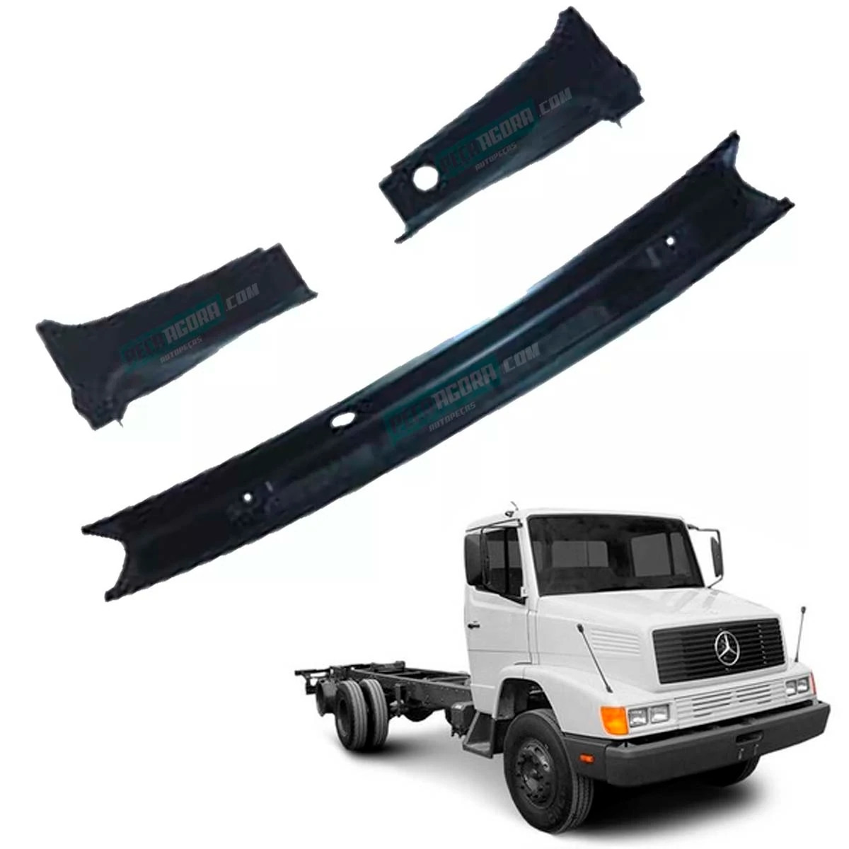 CONJUNTO REVESTIMENTO LIMPADOR PARABRISA PEQUENO MB 1214 2318 MERCEDES BENZ (384