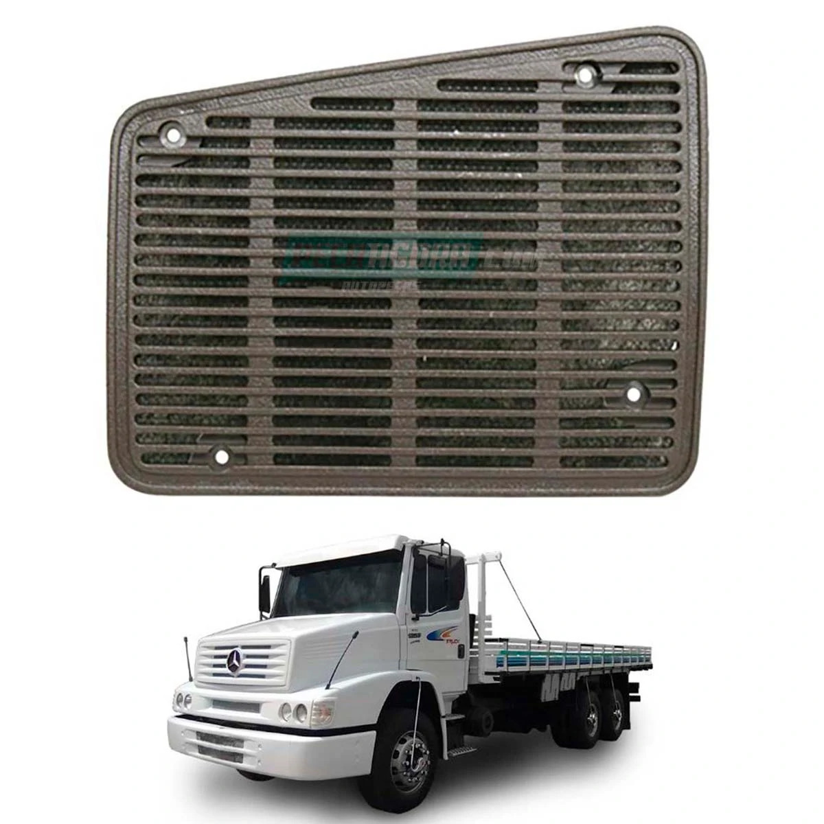 GRADE ALTO FALANTE ESQ MB 709 1620 TODOS BICUDOS MARROM (6886807066M)