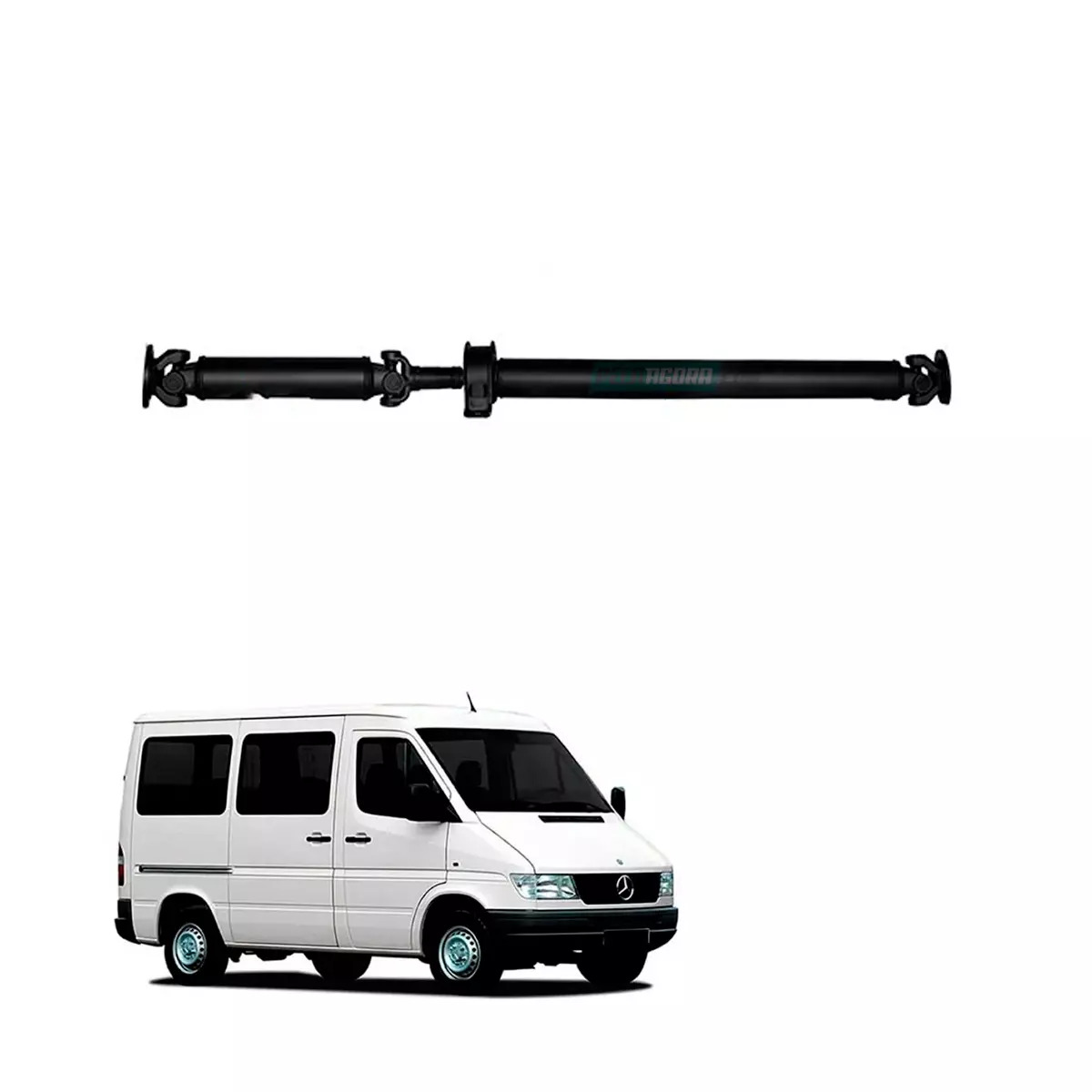 CARDAN COMPLETO (TRASEIRO) SPRINTER 310D/ 312D  A=2.615 MM FECHADO (6904107906)