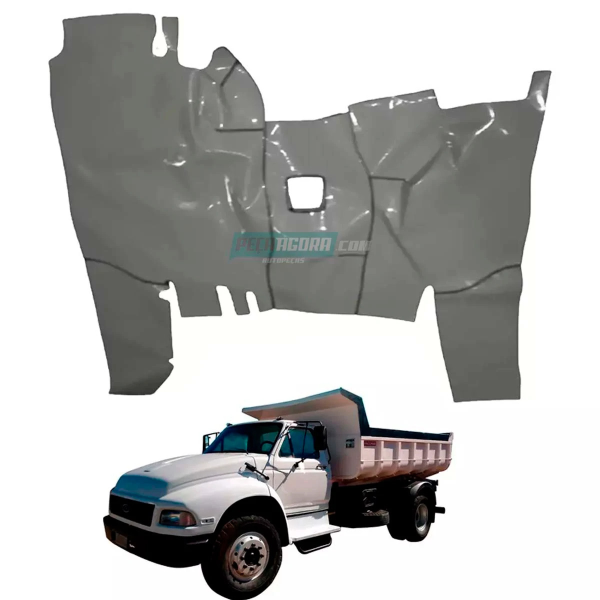 TAPETE VINIL CINZA FORD SAPAO F1000 F4000 96 97 98 (2SF863709-PUES237C)