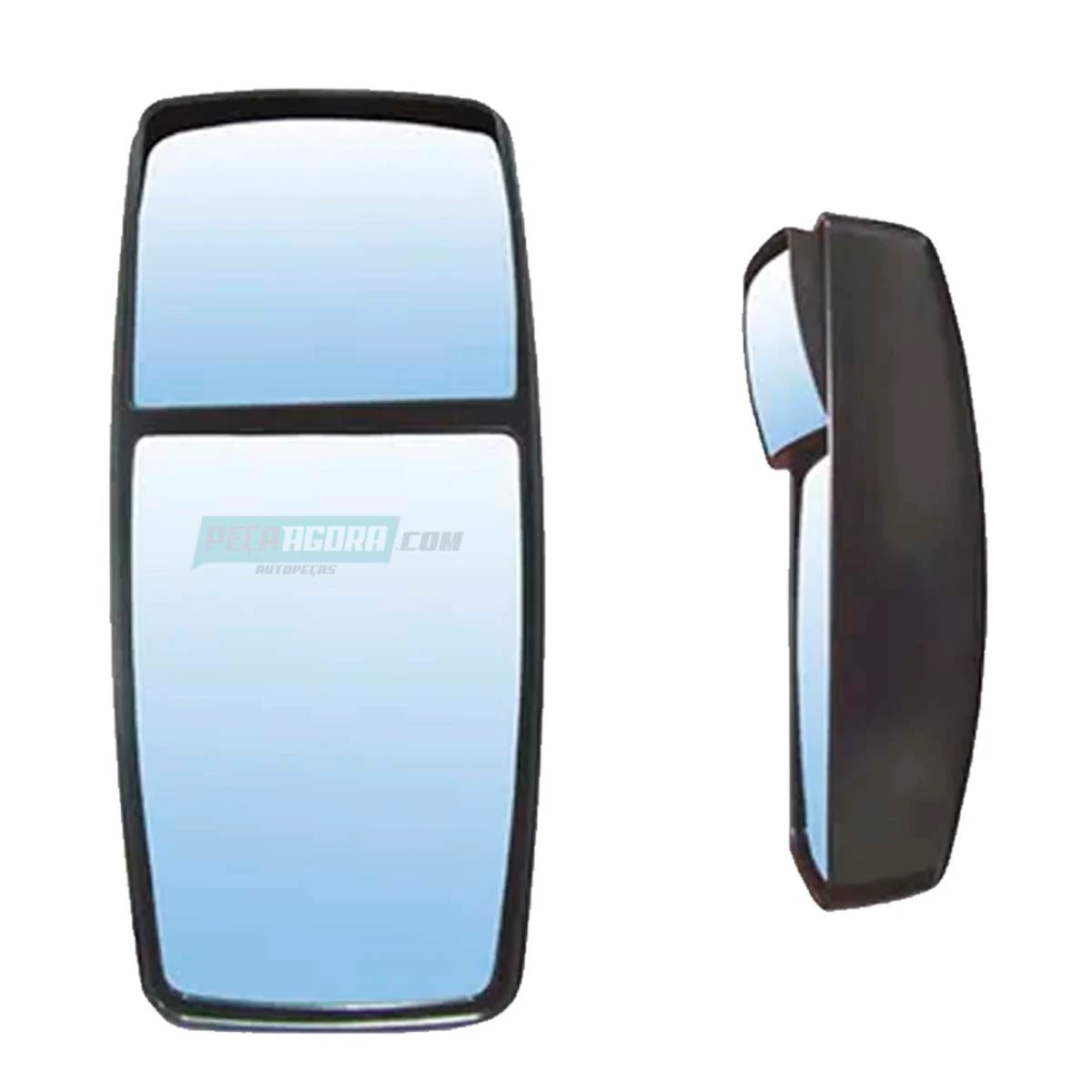 ESPELHO RETROVISOR MANUAL DIREITO VW CONSTELLATION 2012... CONVEXO BIPARTIDO SEM