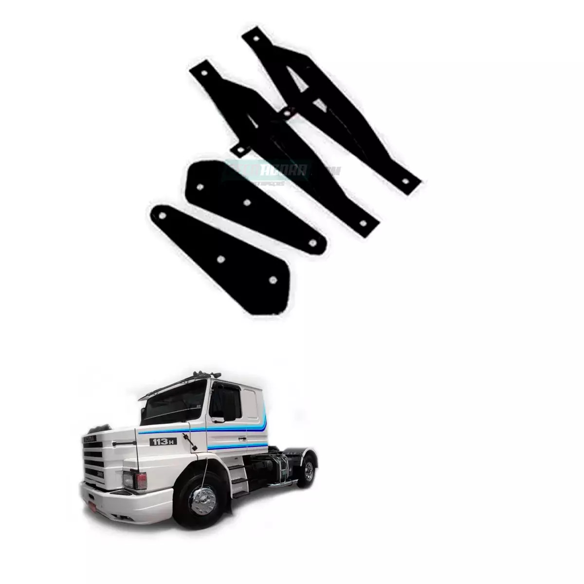 SUPORTE COMPLETO TAPA SOL PARA SCANIA 112 113 (Q707-524720-AS1227)