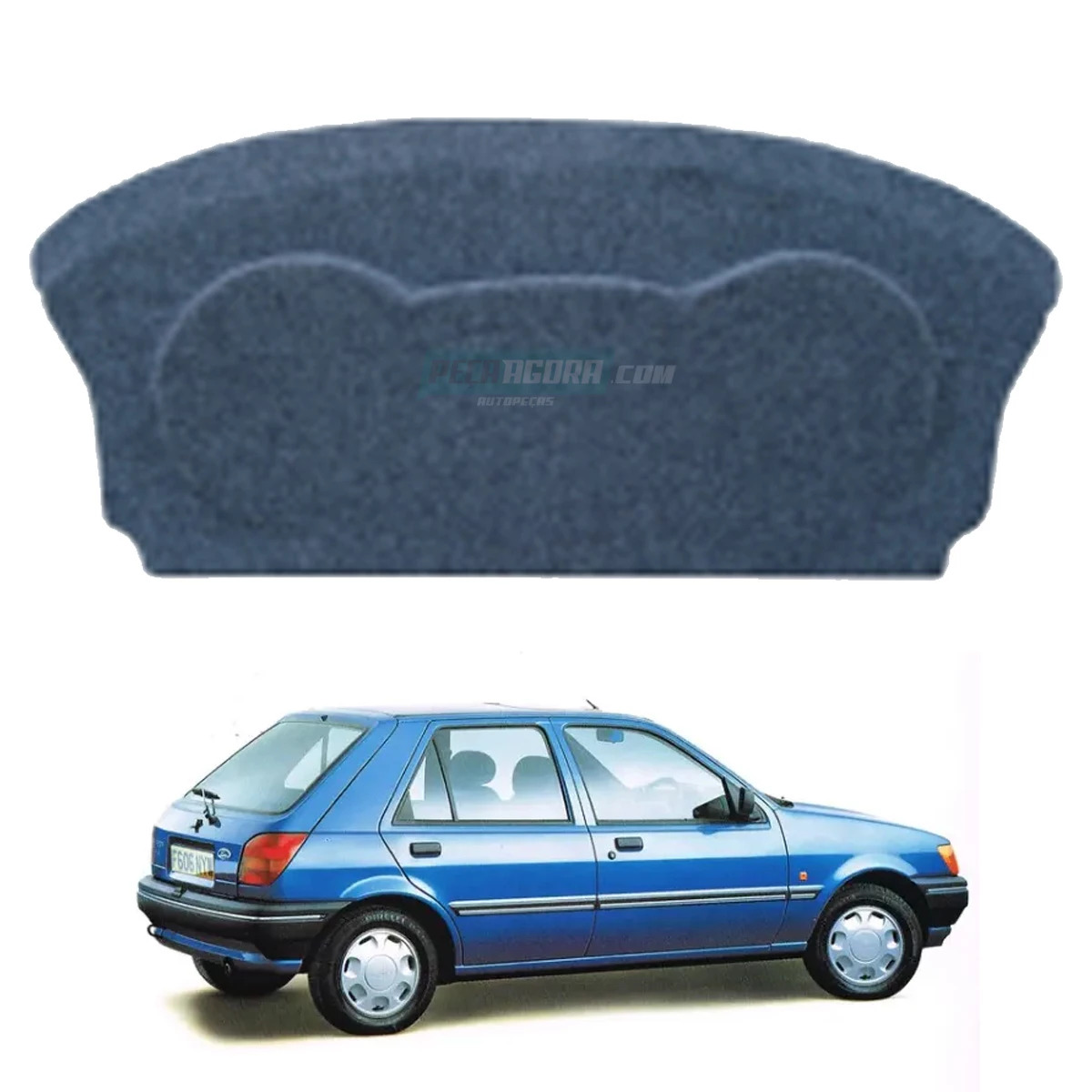 TAMPA PORTA MALA FIESTA ATE 95 CINZA (M308521)