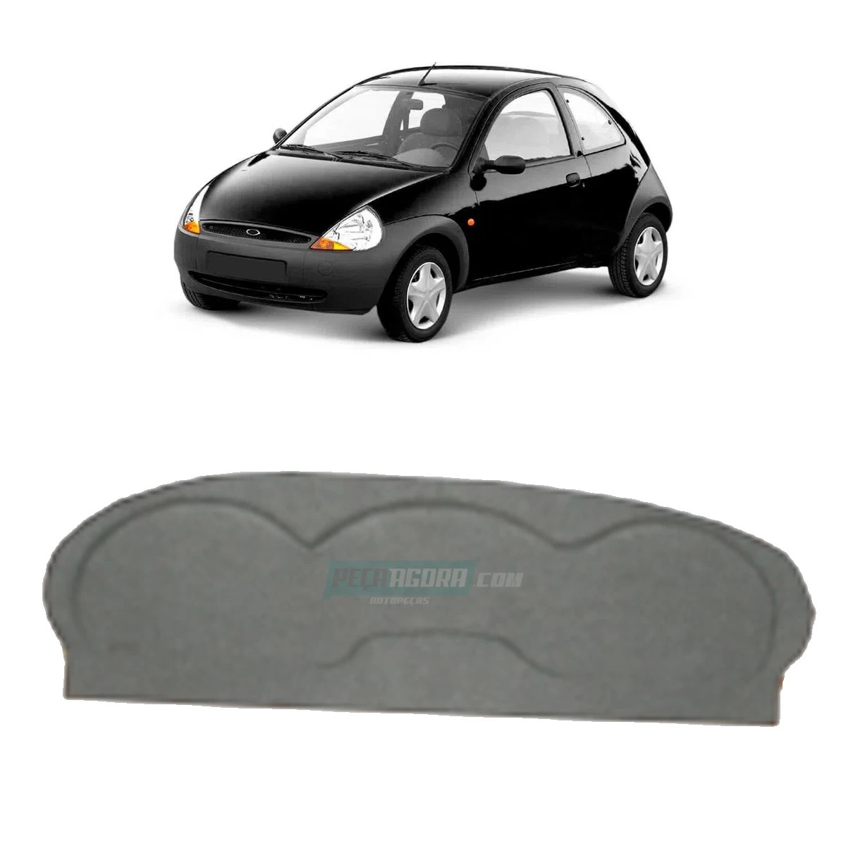 TAMPA PORTA MALA FORD KA 97 A 01 CINZA (M308777)