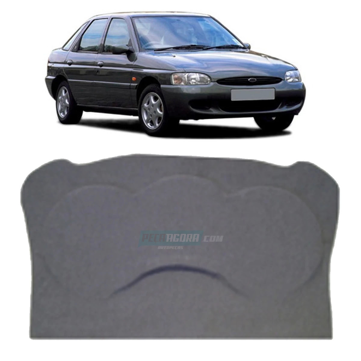 TAMPA PORTA MALA ESCORT ZETEC 97 EM DIANTE CINZA (M308228)