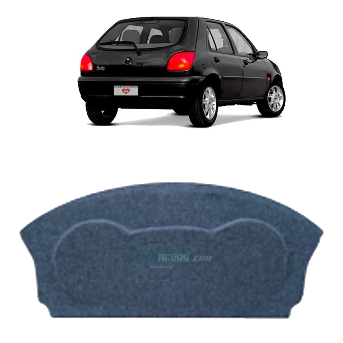 TAMPA PORTA MALA FIESTA 96 A 02 PRETO (M308043)