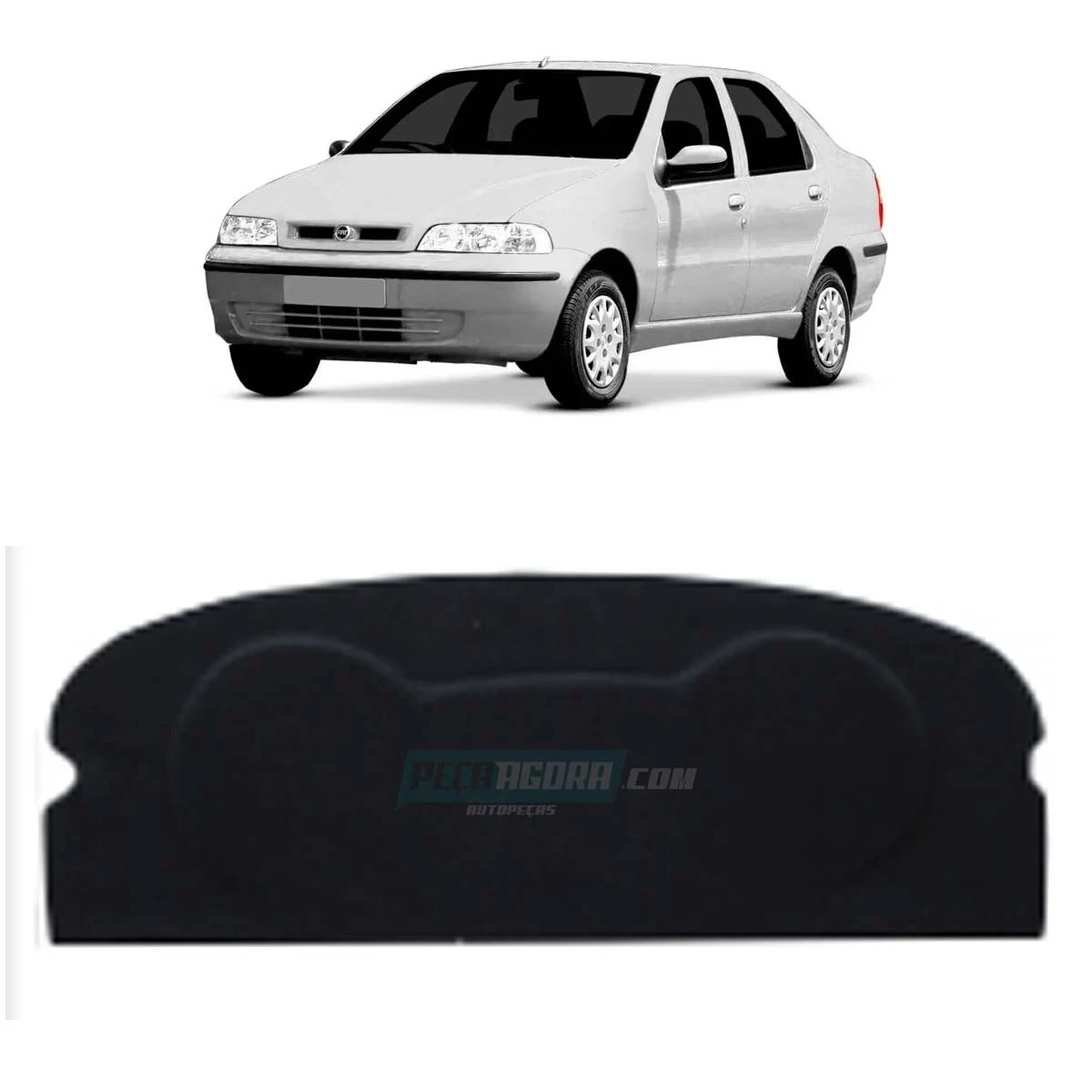 TAMPA BAGAGITO PORTA MALA SIENA 2002 A 2012 PRETO (M308055)