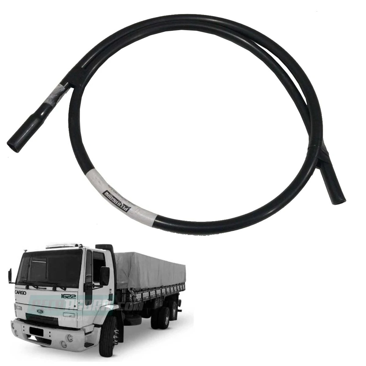 TUBO VARETA NIVEL OLEO 1100 MM MOTOR FORD CARGO 1722E 2422E 2428E 2622E 2628E 20