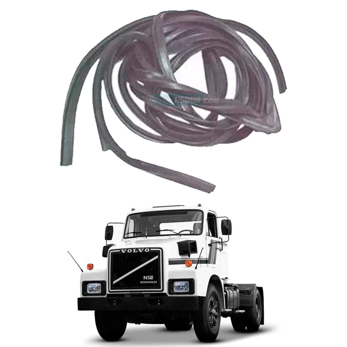 GUARNICAO BORRACHA EXTERNA PORTA DIRECAO VOLVO N10 N12 93 A 98 (8125164)