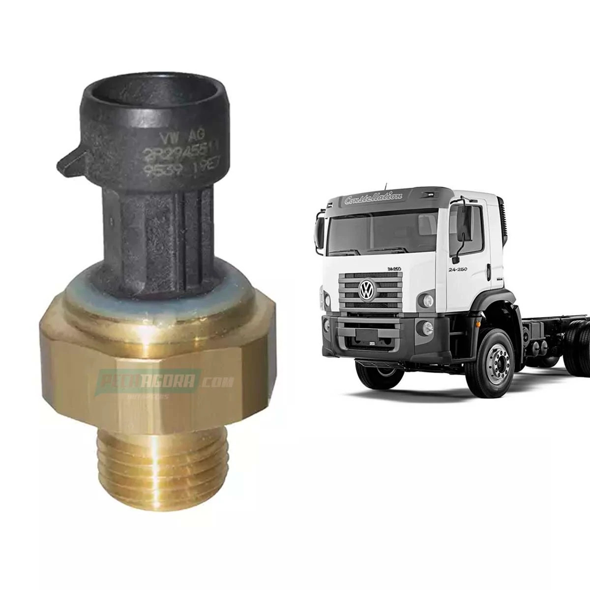 SENSOR PRESSAO TANQUE AR ROSCA 16X1,5MM VW CONSTELLATION 13180E 15180E 17250E 19