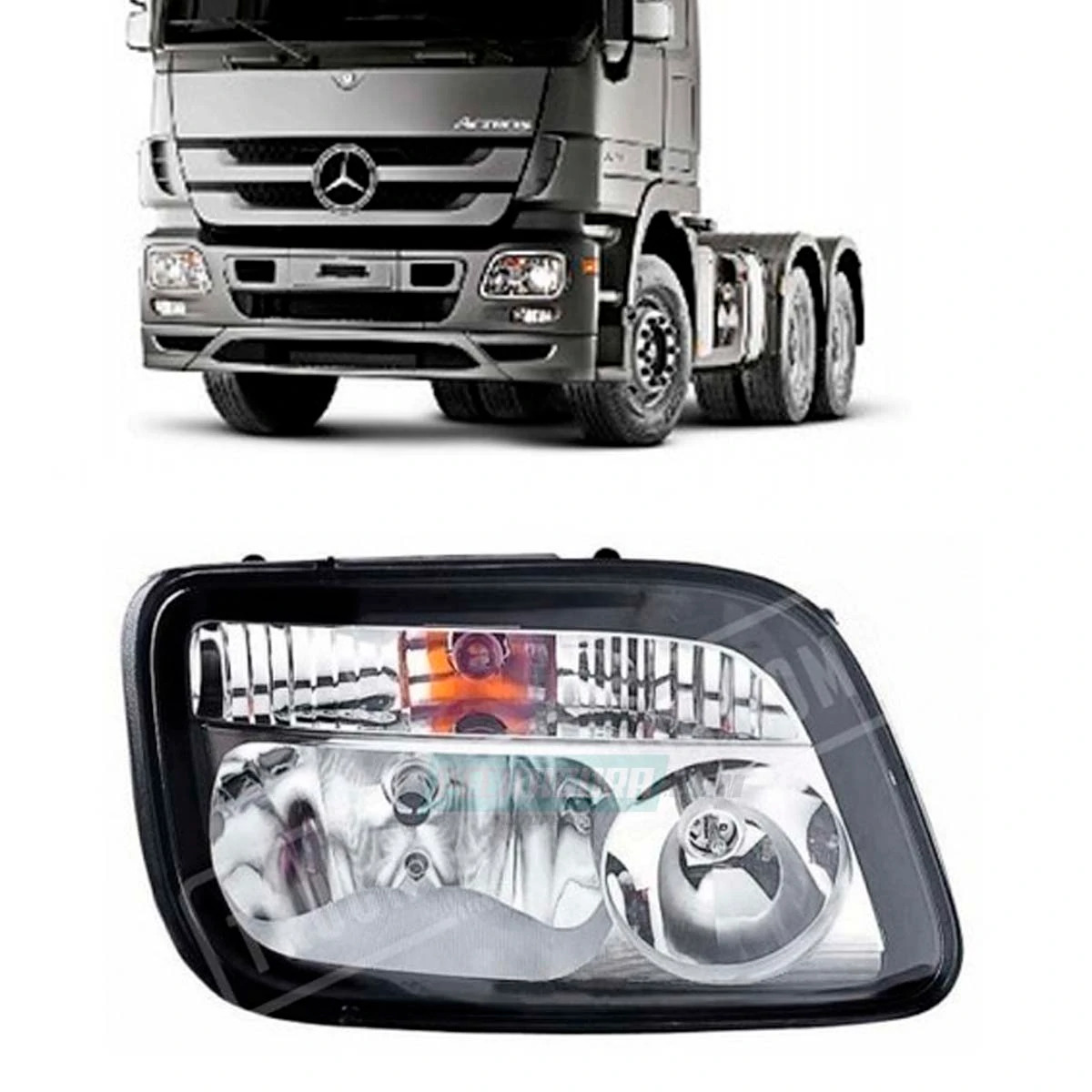 FAROL PRINCIPAL DIREITO MB ACTROS 2646 4140 FORA ESTRADA  (9438200261-0313034)