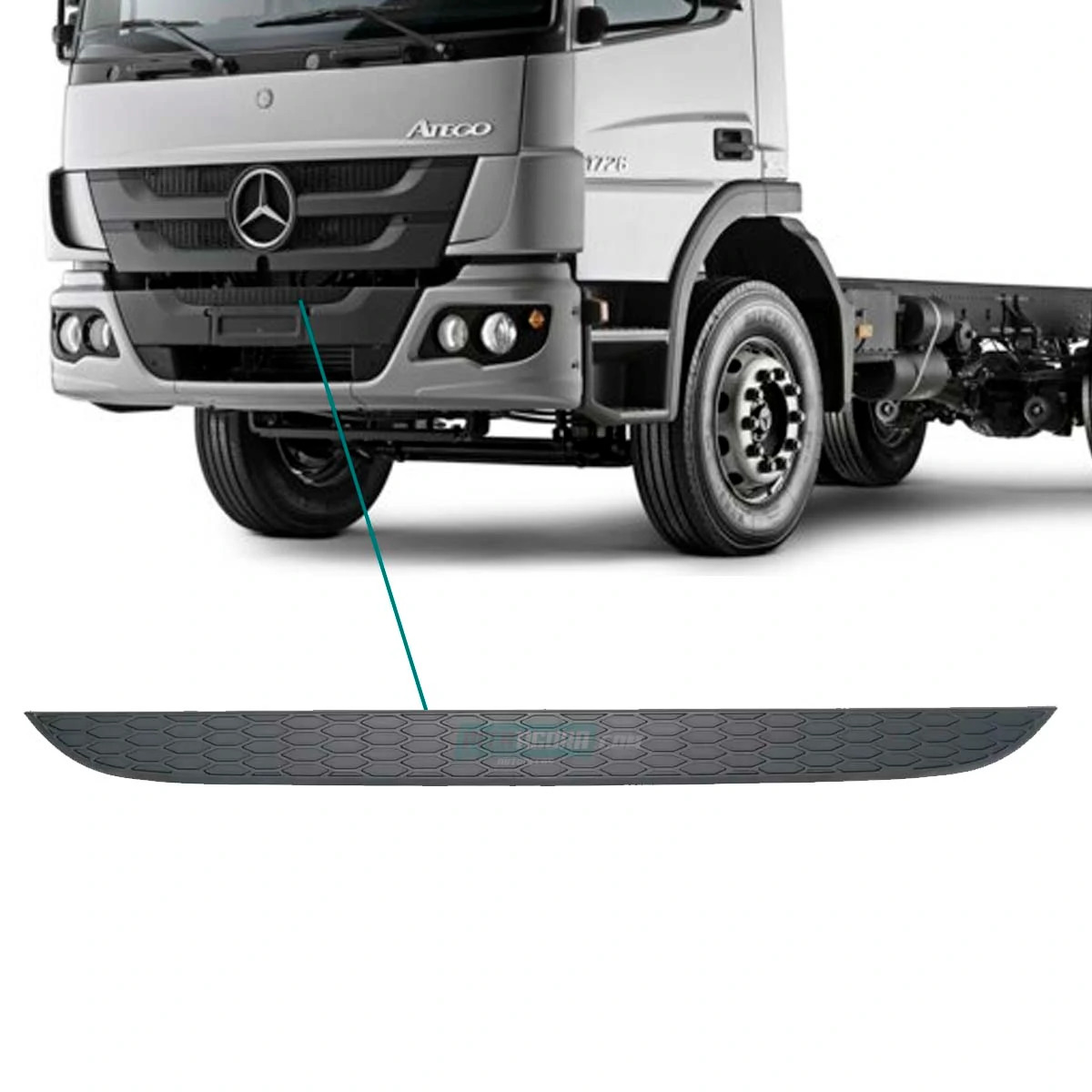 TELA SUPERIOR PARACHOQUE MB ATEGO 1419 1719 1726 1729 2426 2430 3026 3030 1730 2