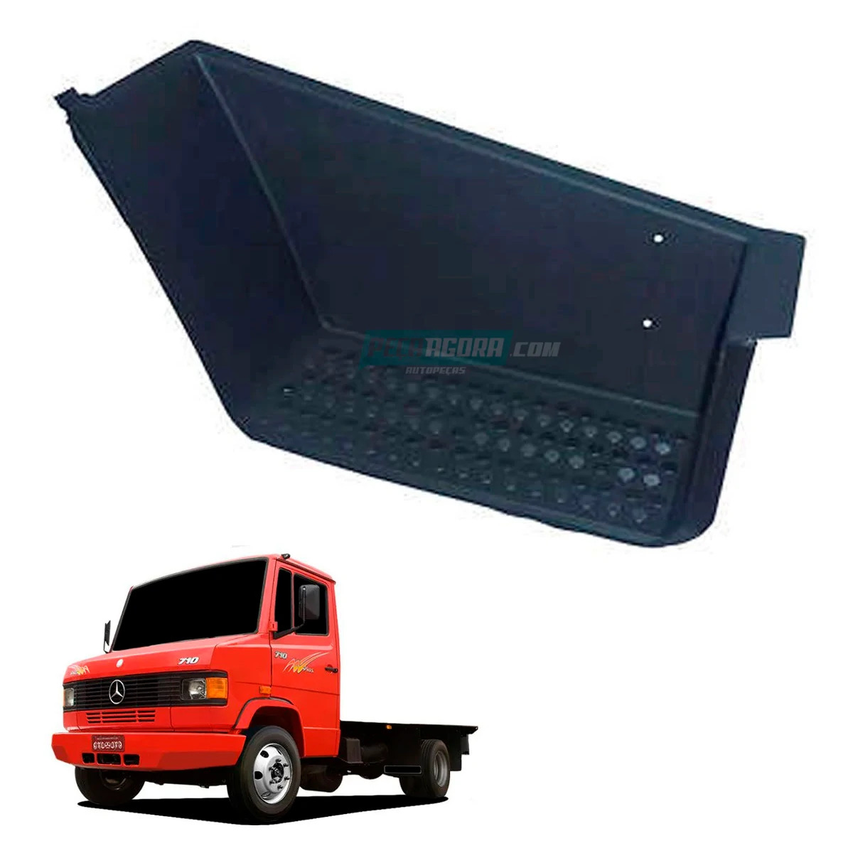 FORRO ESTRIBO ESQ PRETO SEM FURO MB 1618 1620 709 710 712 912 914 ESQUERDO MERCE