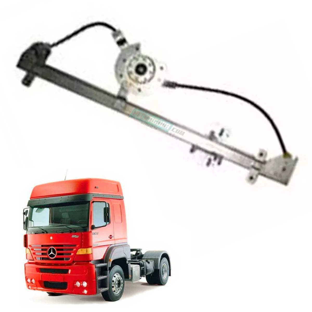 MAQUINA VIDRO ELETRICA DIR COM MOTOR MABUCHI 24V INVERTIDO MB ​1938 1938S 1944