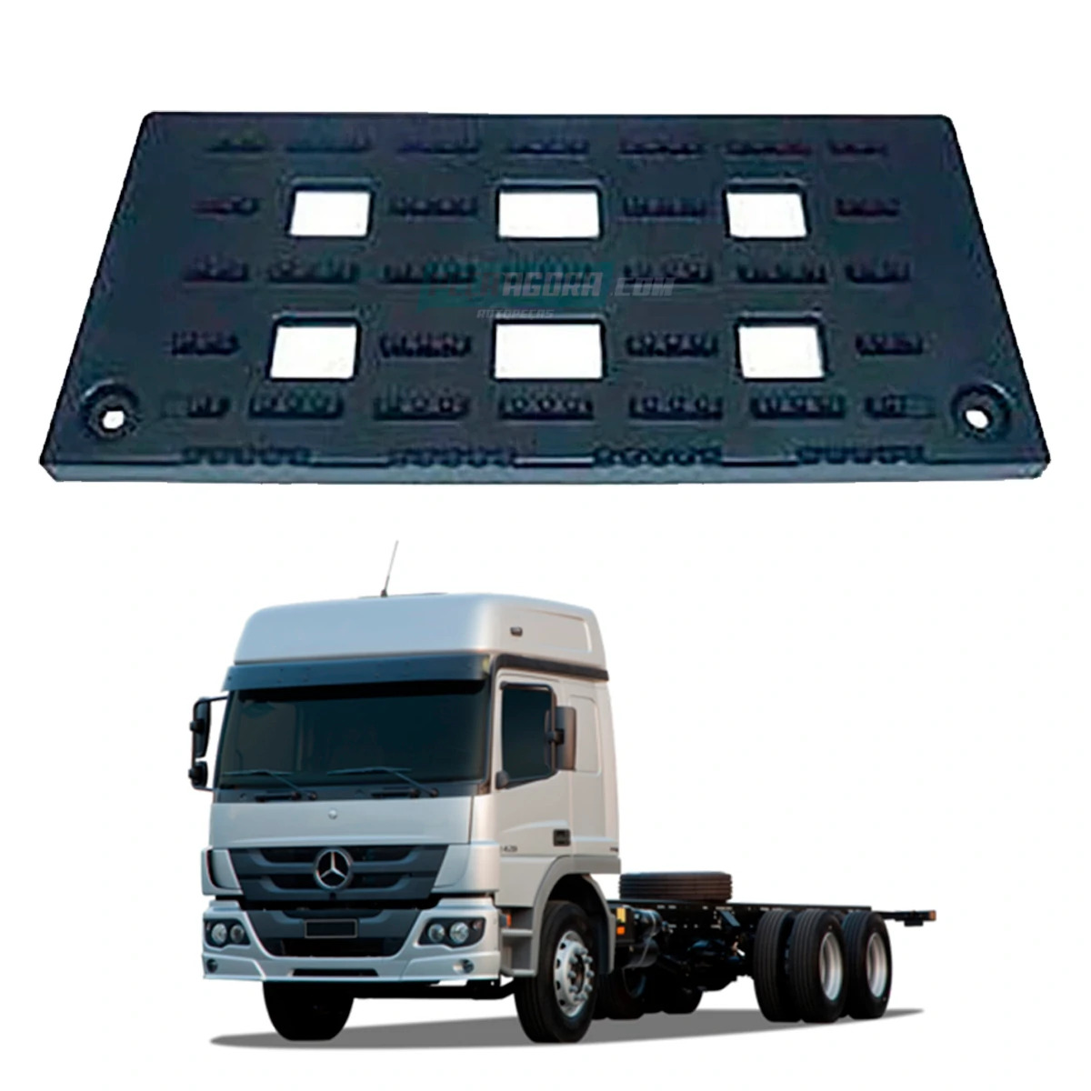 PISANTE TAPETE ESTRIBO SUPERIOR ESQ DIR MB ATEGO 2423 2425 2012 EM DIANTE (95866