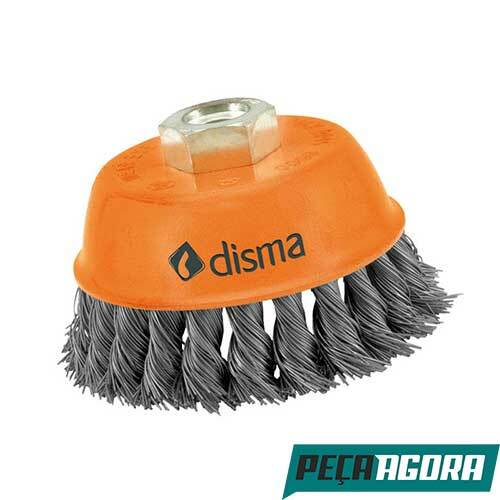 ESCOVA DE ACO DISMA TIPO COPO 4'' TORCIDA (13609CC)