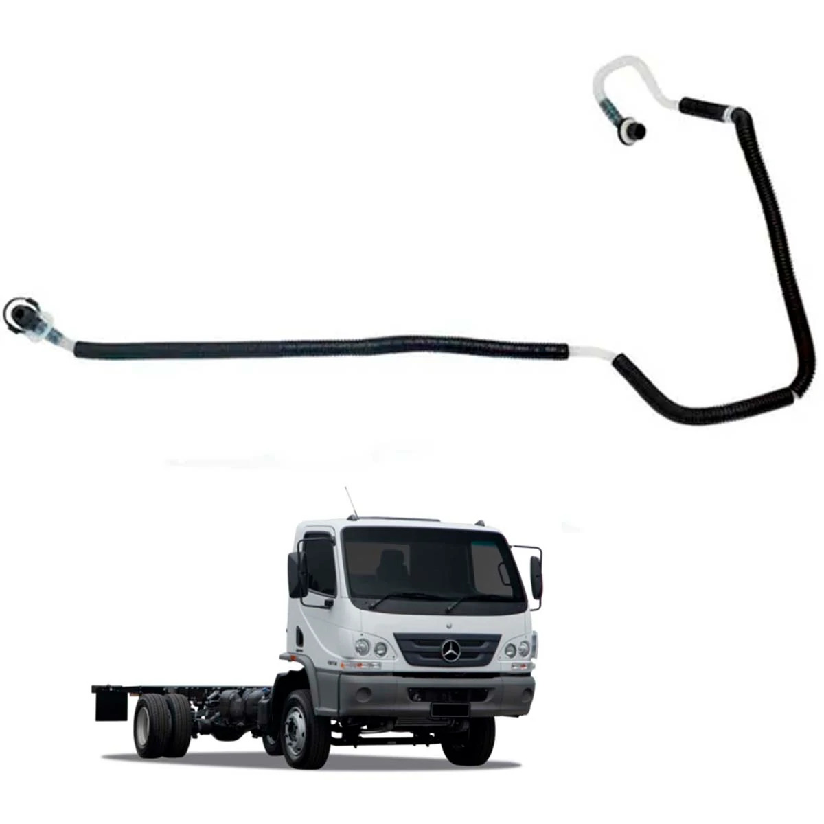 TUBULACAO COMBUSTIVEL MB ACCELO 715C OM612LA MERCEDES BENZ (6120700432)