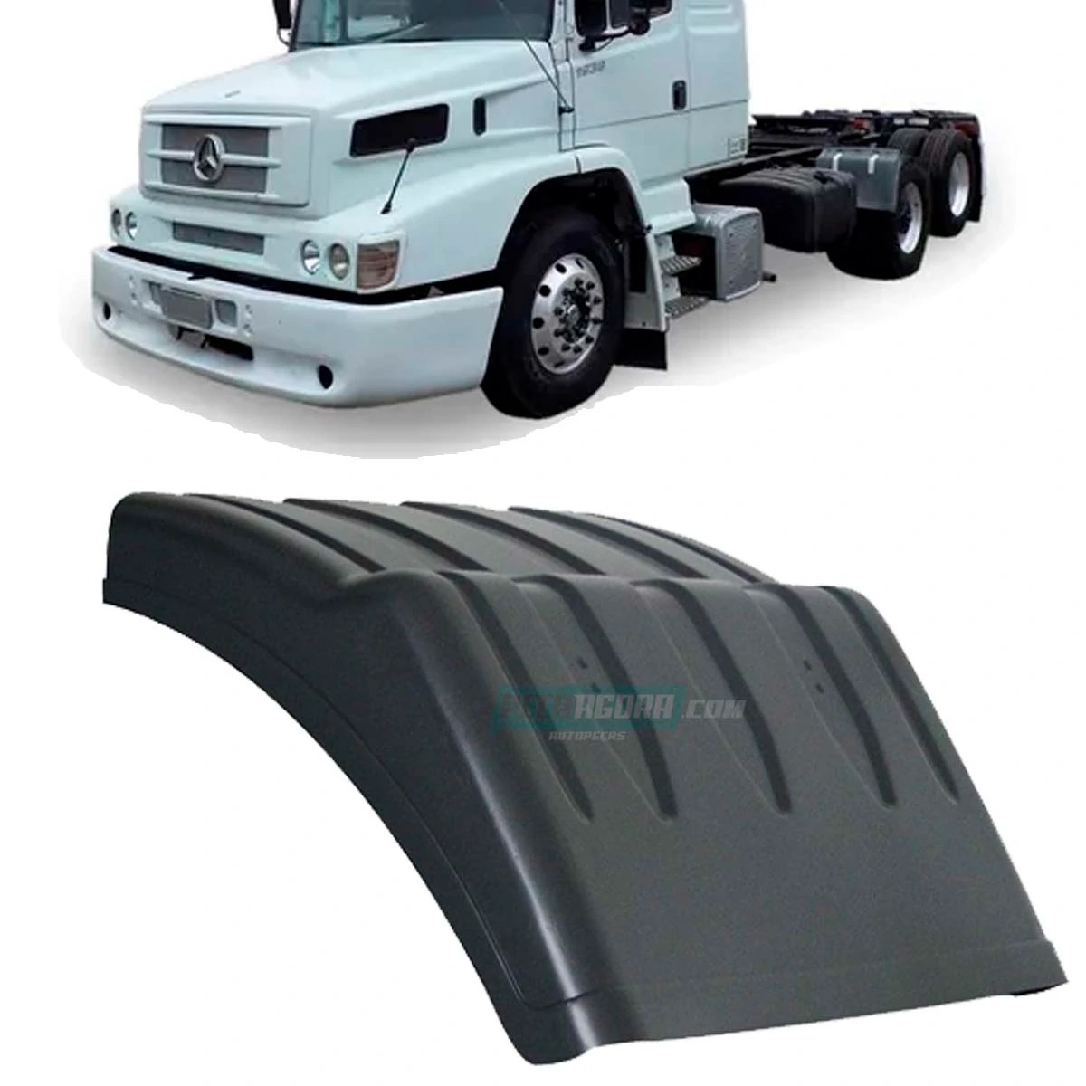 MEIO PARALAMA DIANTEIRO MB 1938 GRAFITE MERCEDES BENZ (ZAP604)