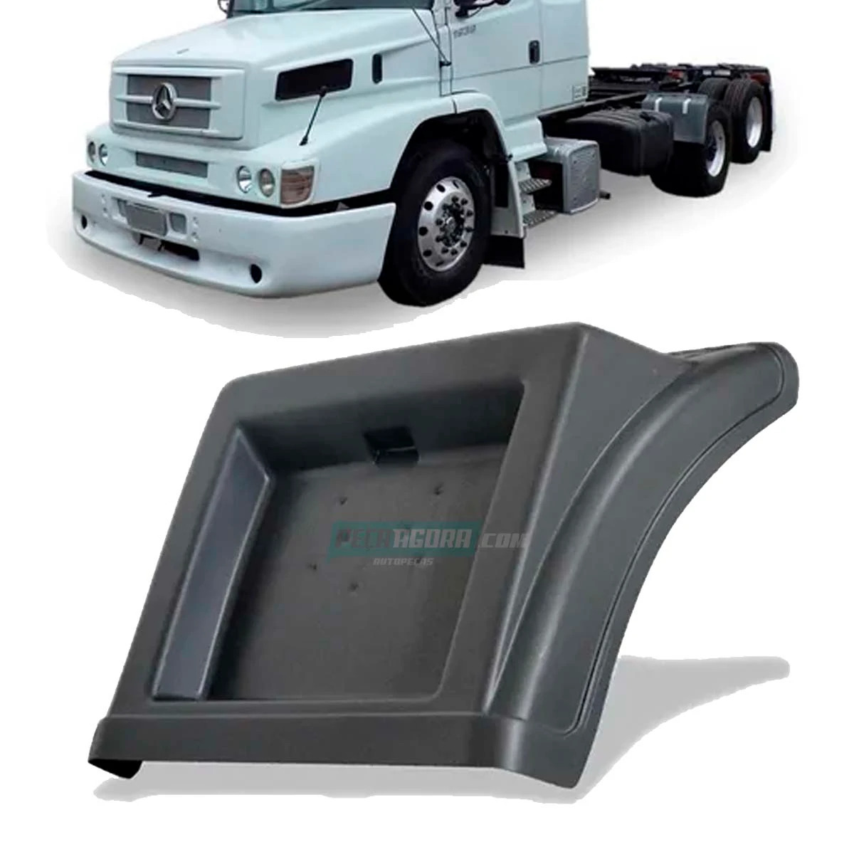 MEIO PARALAMA TRASEIRO MB 1938 GRAFITE MERCEDES BENZ (Z605)
