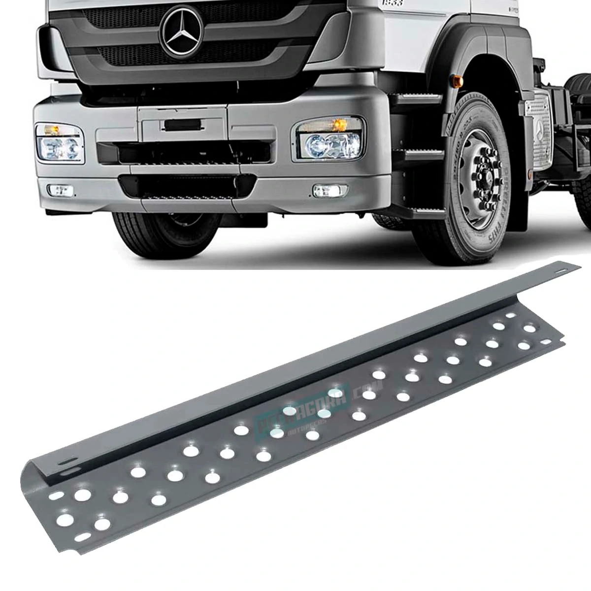 ACABAMENTO PARACHOQUE CENTRAL PISANTE MB AXOR MERCEDES BENZ (9448830101,-L61178)