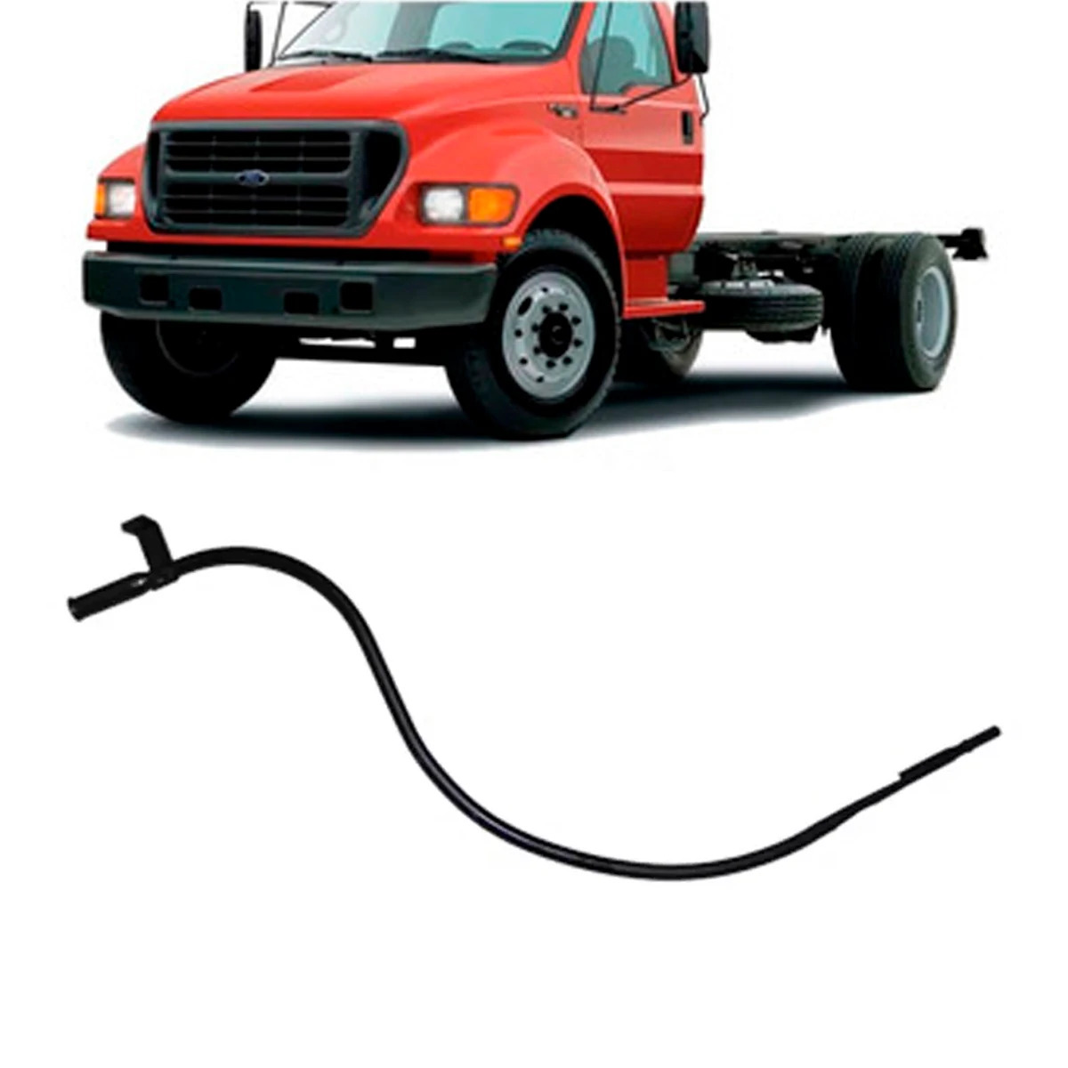 TUBO VARETA OLEO FORD PITBULL F12000 F14000 F16000 1998 A 2005 CUMMINS (XC3Z6754