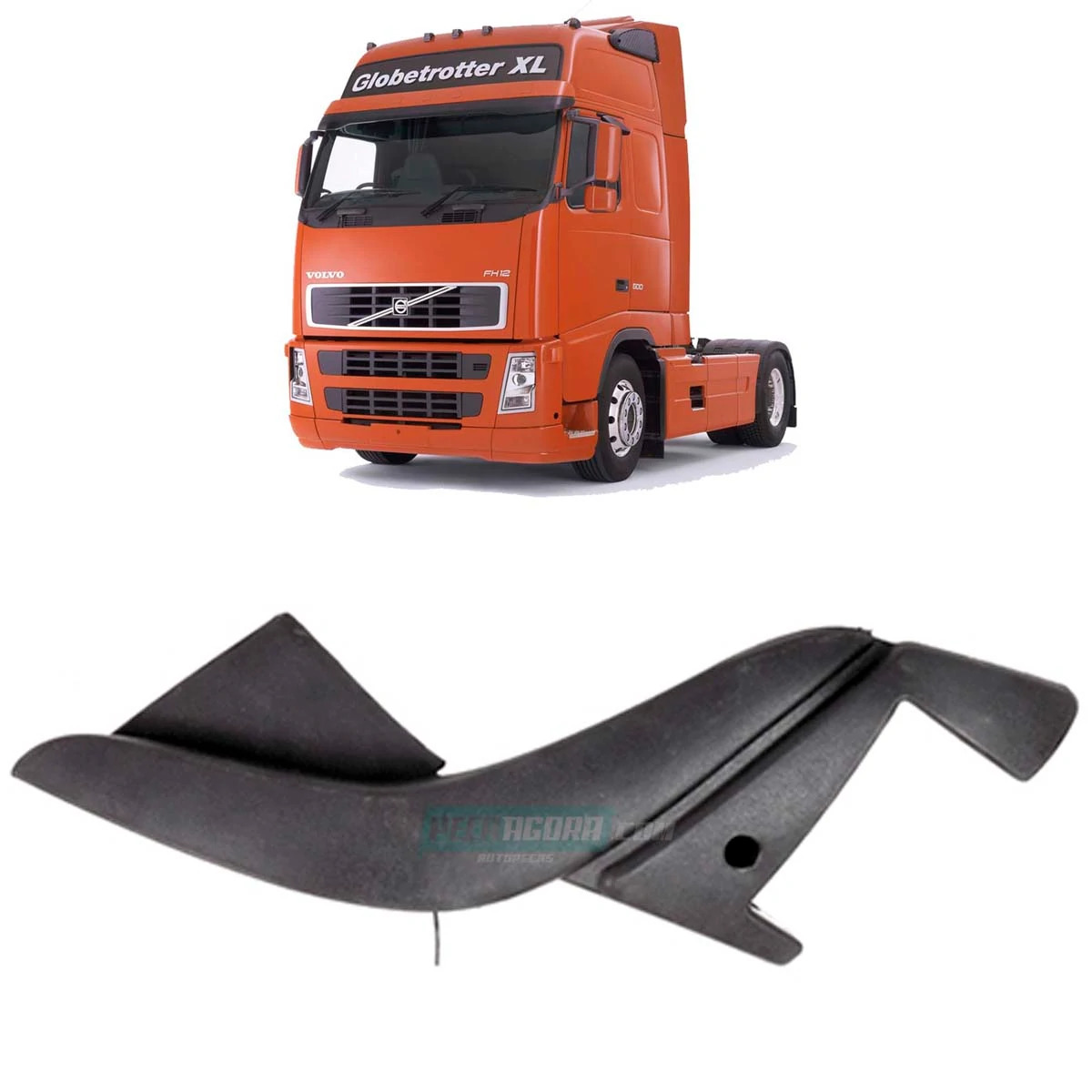 ACABAMENTO ESPELHO RETROVISOR ESQ VOLVO FH FM 2004 EM DIANTE (20529668_)