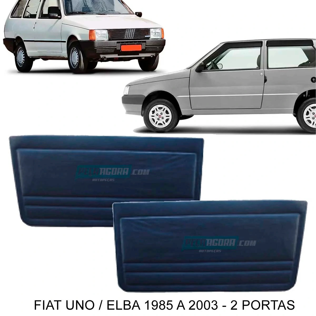 PAR FORRO PORTA UNO ELBA PREMIO 2 PORTAS 85 A 2003 PRETO (M455034)