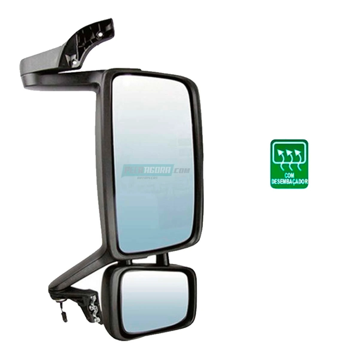 RETROVISOR COMPLETO DIREITO VOLVO FH FM ANO 2010... COM DESEMBACADOR MANUAL (205