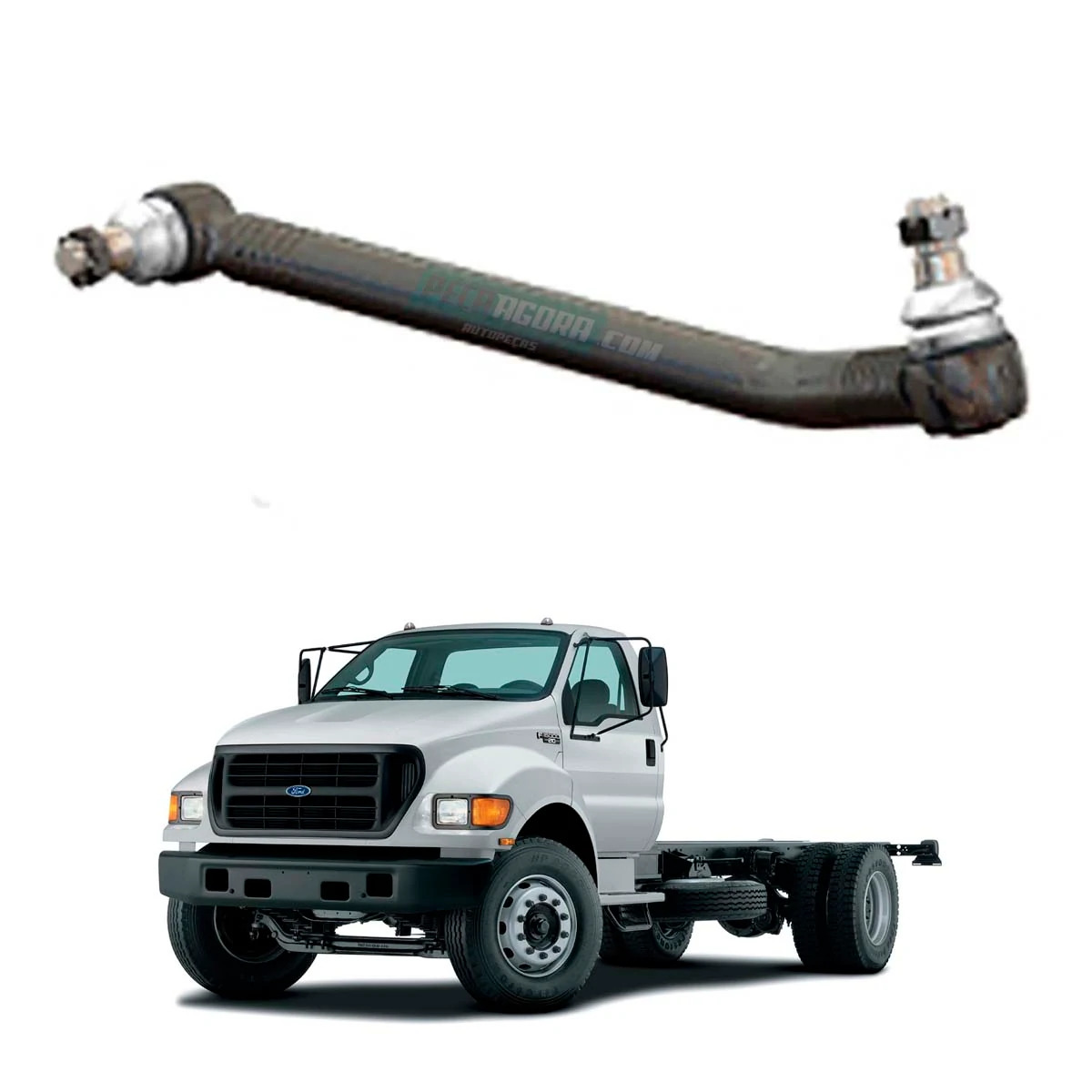 BARRA DIRECAO CURTA 665MM FORD F12000 (XC353304AA.)