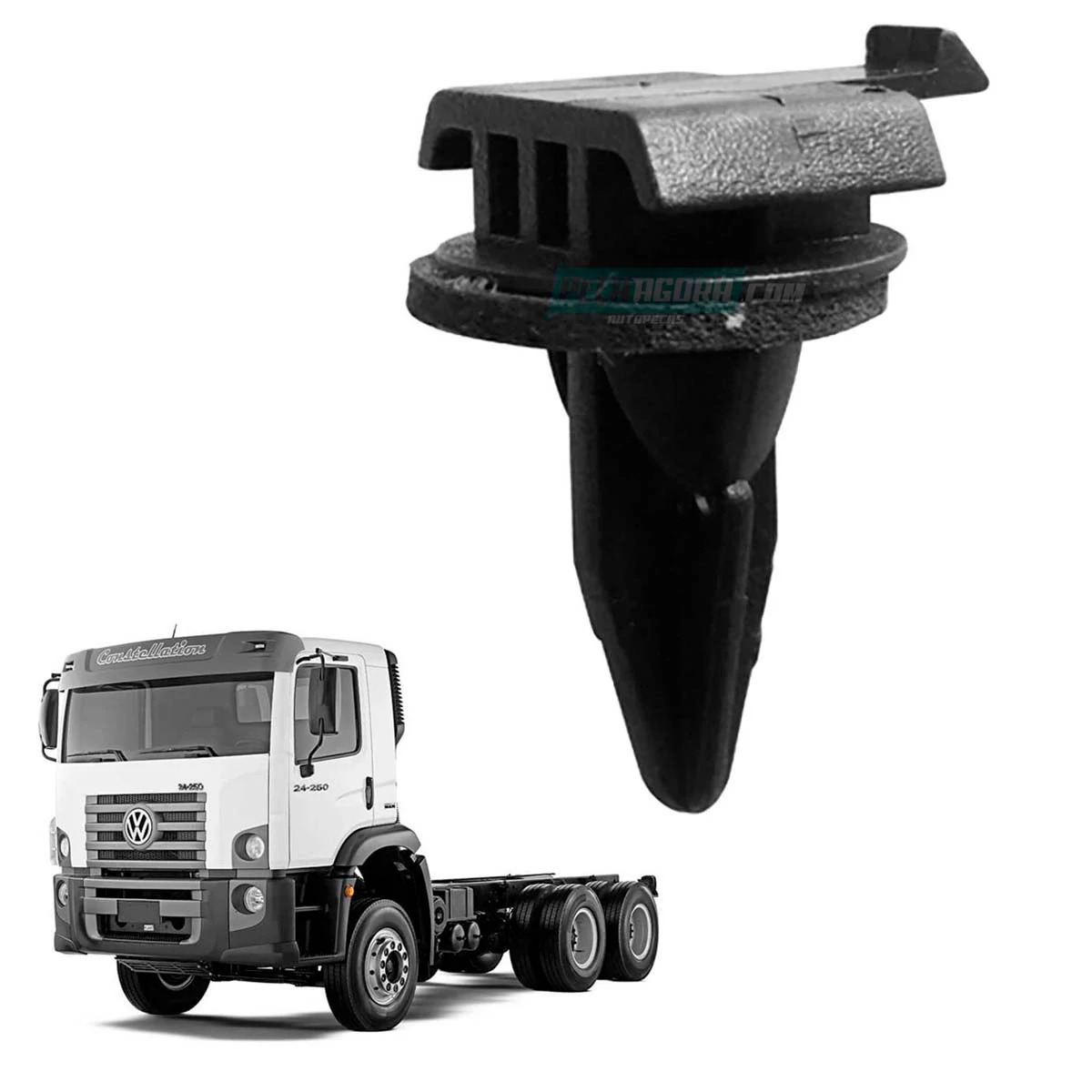 CLIP FIXACAO COBERTURA TETO VW CONSTELLATION 13180E 15180E 17250E 24250E 17320E 