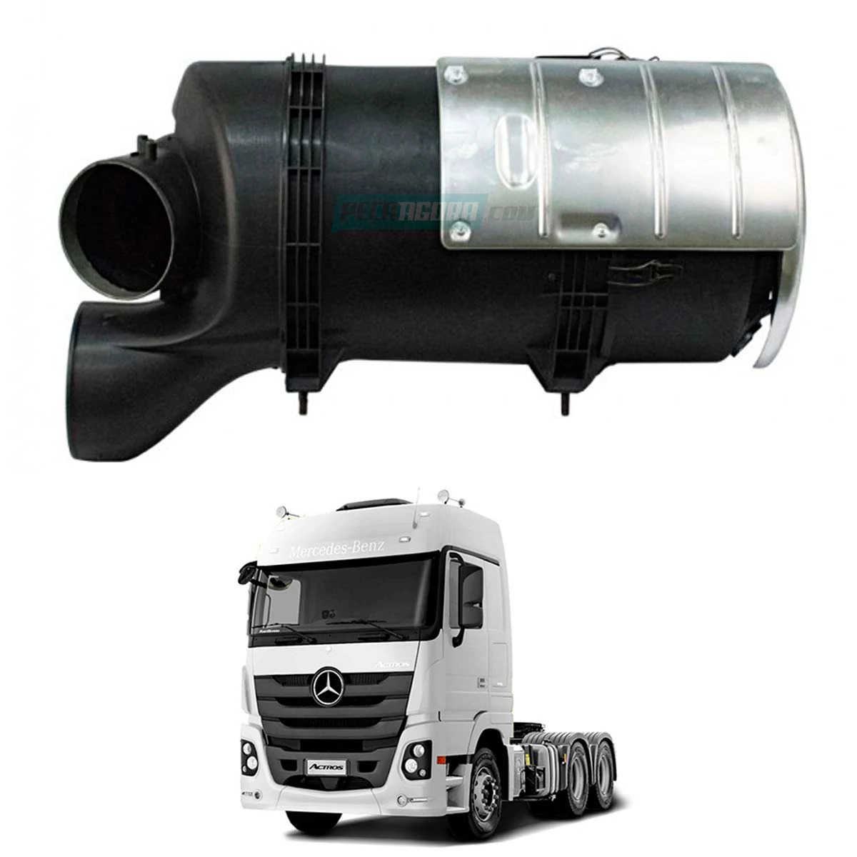 PURIFICADOR AR SEM ELEMENTO MB ACTROS 2651 MERCEDES BENZ (0180947002)