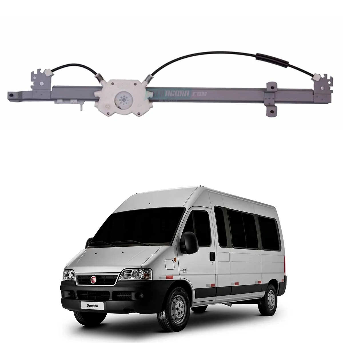 MAQUINA VIDRO ELETRICA COM MOTOR FIAT DUCATO 98 ... ESQUERDO UNIVEL (437505])
