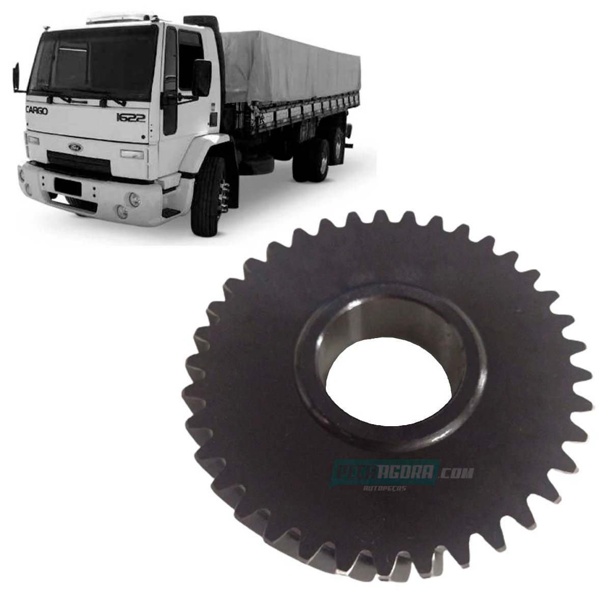 ENGRENAGEM COMPRESSOR AR FORD CARGO 1422 1191 1622 3530 VW 16220 35300 (TE310911