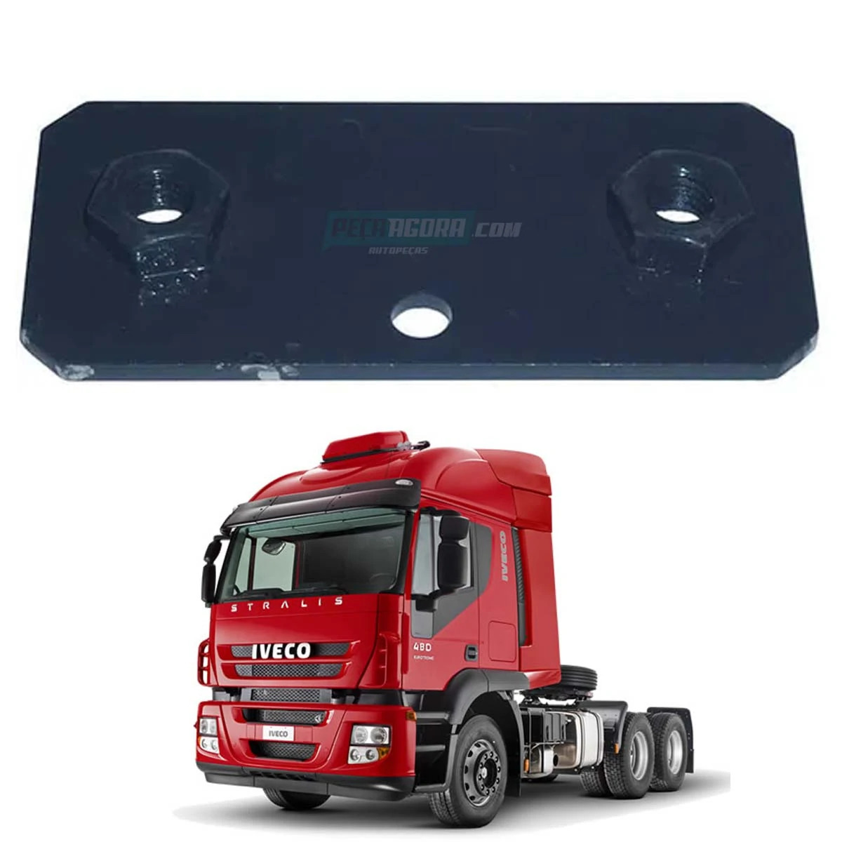 SUPORTE FIXACAO PARALAMA TRASEIRO PARA IVECO STRALIS (5801297112])