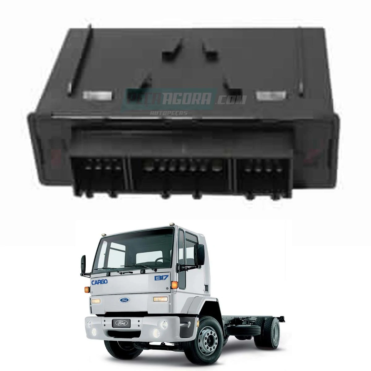 MODULO SUPORTE FECHADURA PORTA FORD CARGO 1317 1319 1517 1519 1717 (DC4515K602AA