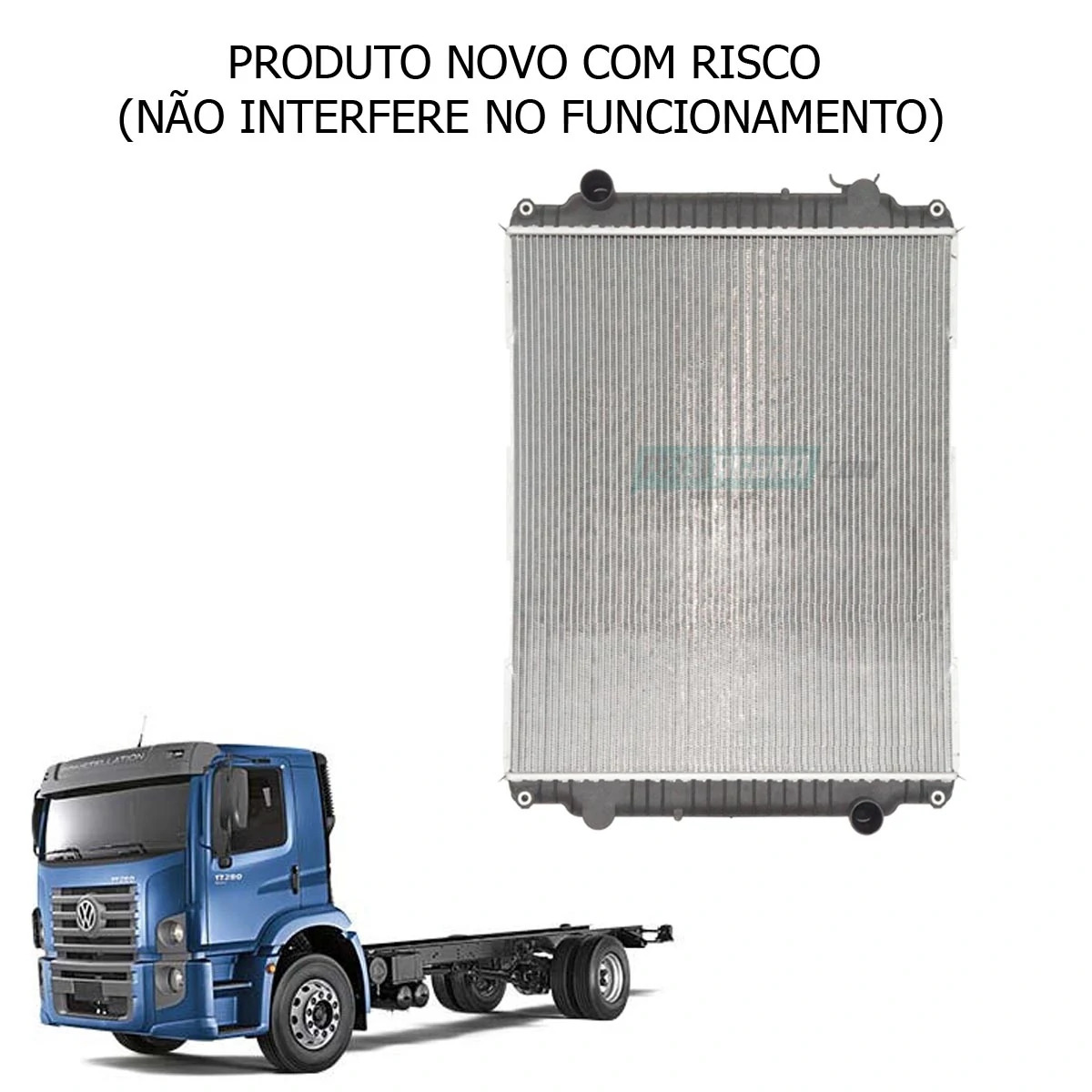 RADIADOR DE AGUA VISCONDE MODINE NOVO COM RISCO VW 17280E 24280E 31280E  (RV3305