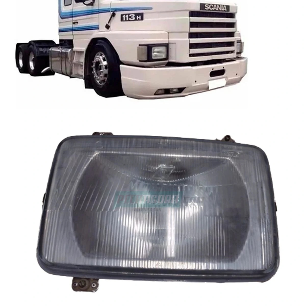 FAROL BLOCO OTICO PARA SCANIA T R 112 113 142 143 1984... (537034-934300024)