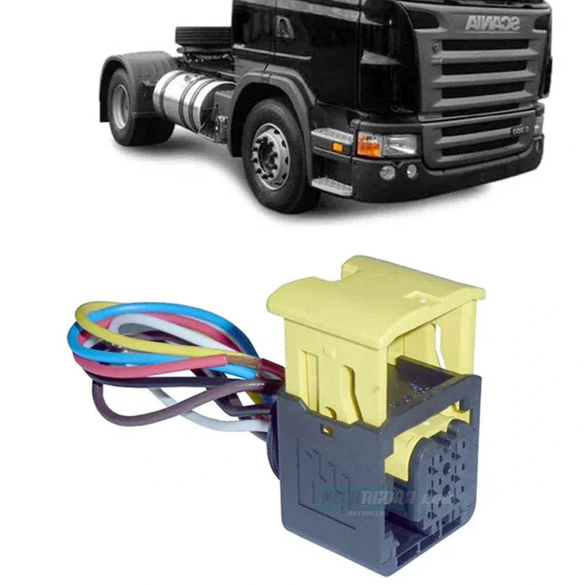 CHICOTE PISCA LANTERNA DIANTEIRO 6 VIAS SCANIA SERIE 5 (1949900X-ETE5970)