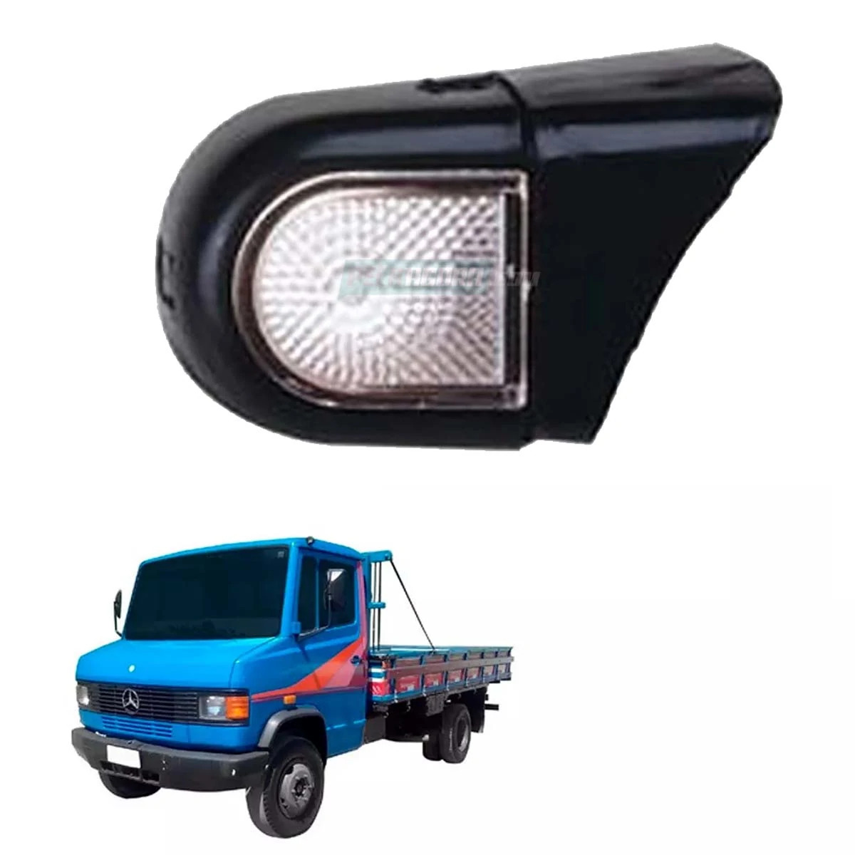 LANTERNA TETO DELIMITADORA CABINE DIR ESQ MB 709 710 912 914 1214 1215 1218 1414